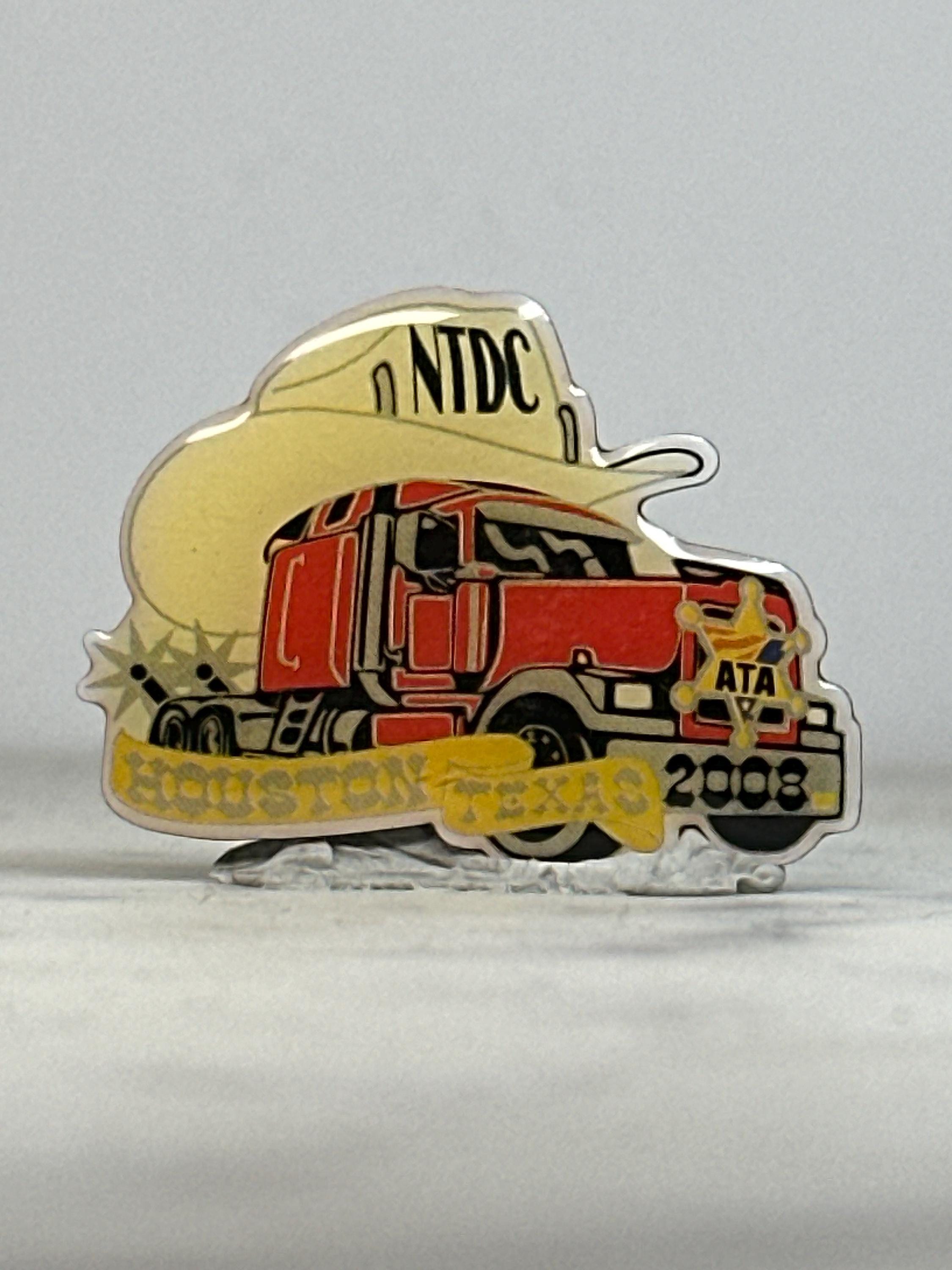 NTDC Trucking Enamel Pin: Red/Yellow Cowboy Hat Style - 2008 Event Accessory