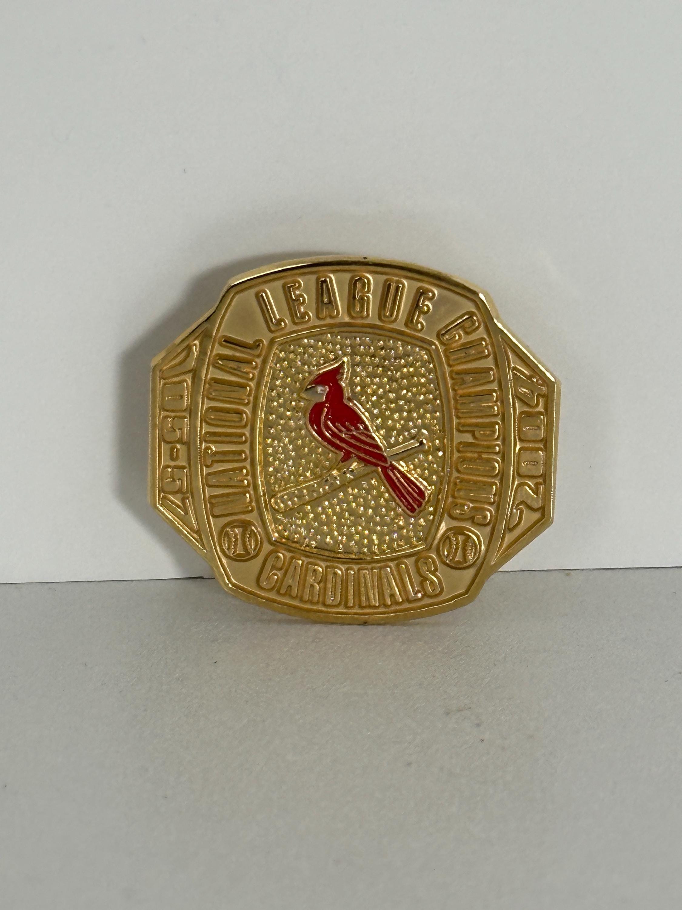 St. Louis Cardinals Enamel Pin: Gold Finish - Baseball Championship Accessory