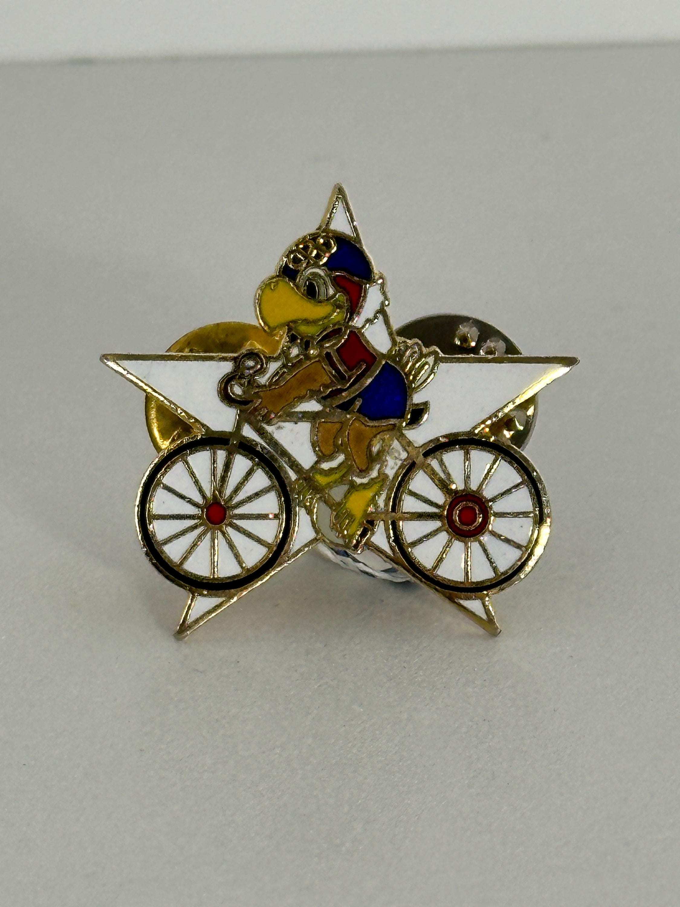 Los Angeles 1984 Sam the Eagle Cycling Sports Stars Series Olympic Pin