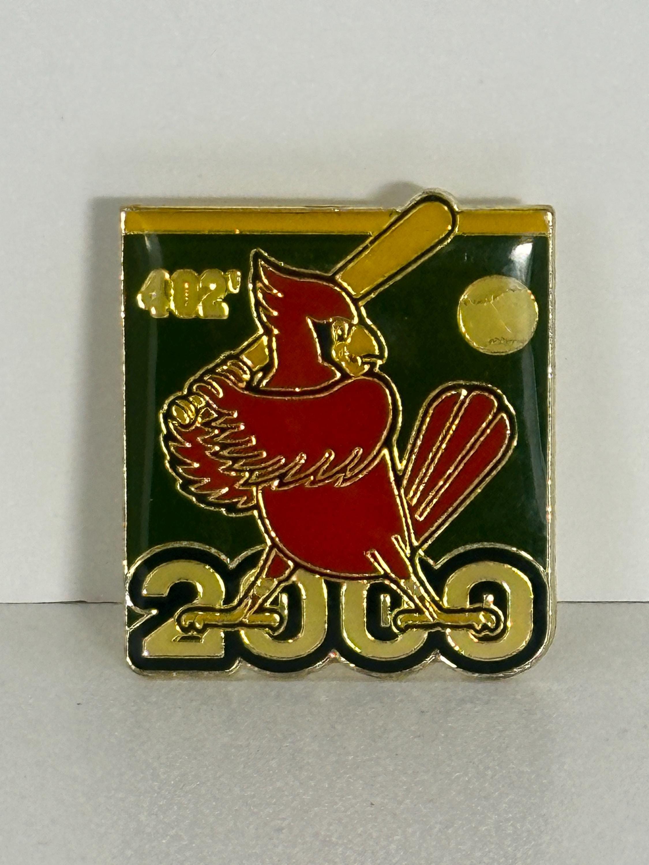 St. Louis Cardinals Enamel Pin: Gold & Red Cloisonné - 2000s Baseball Accessory