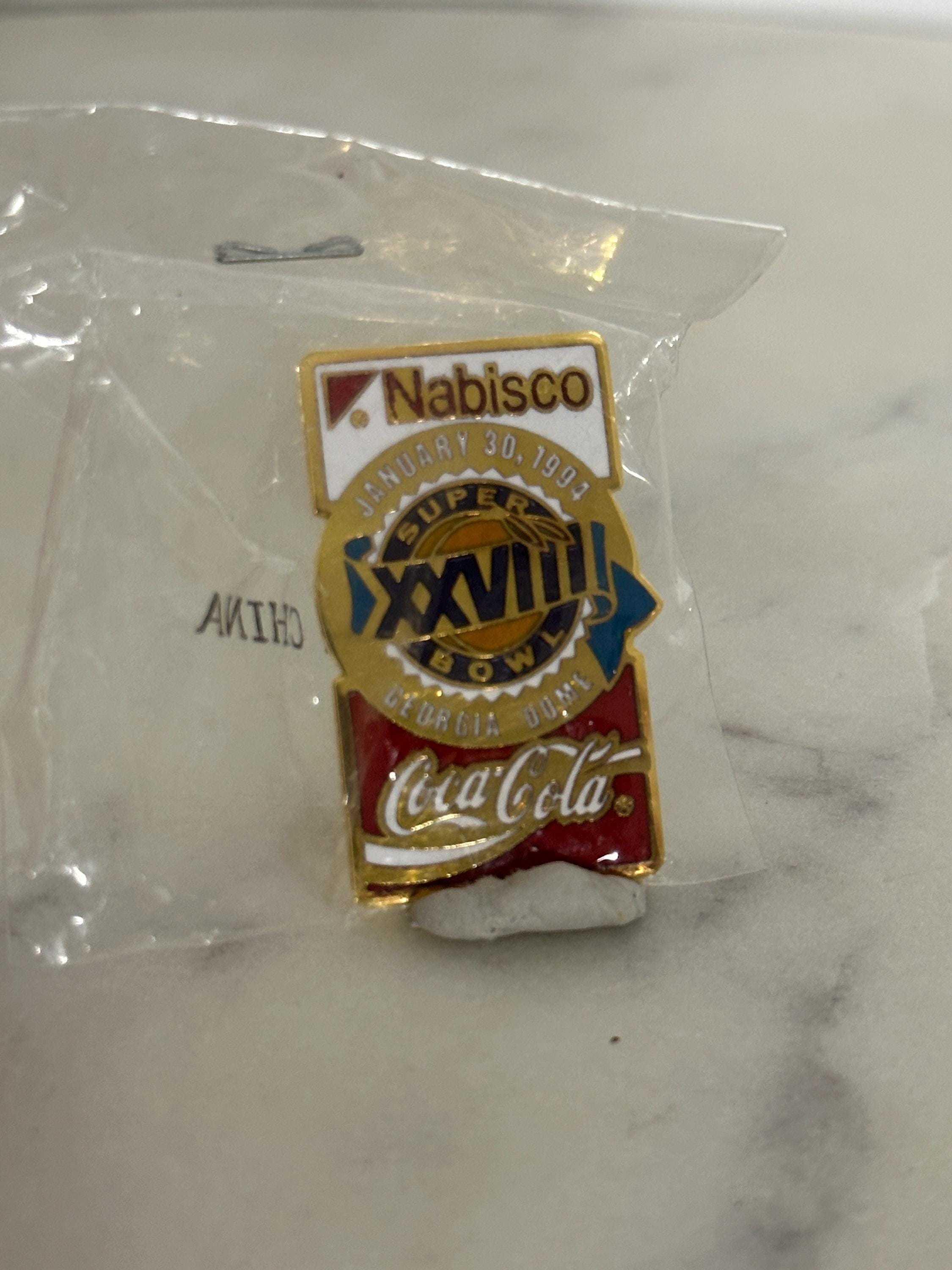 Super Bowl XXVIII Enamel Pin: Gold & Red Finish - 1994 Collector's Accessory