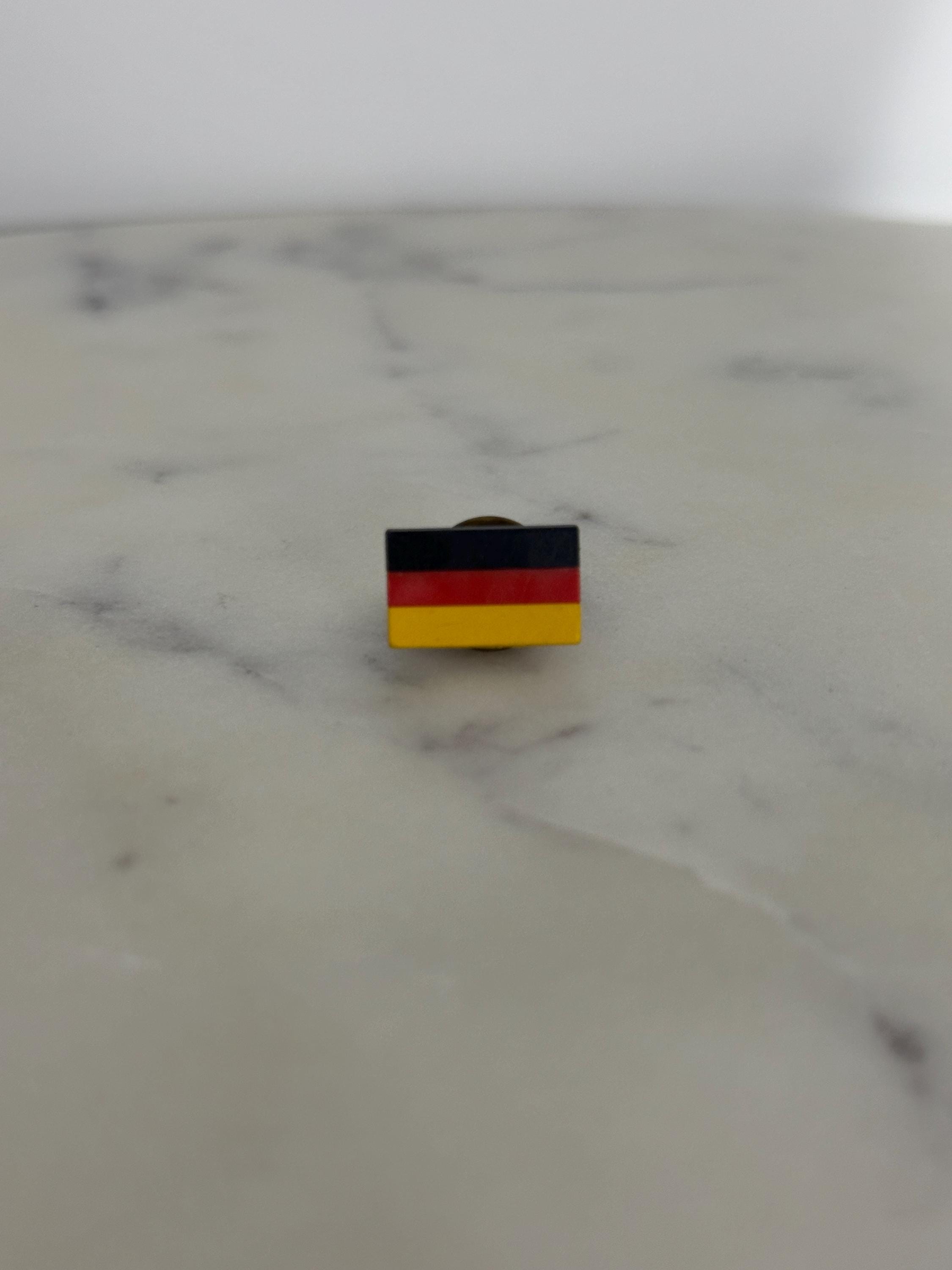 Germany Flag Enamel Pin: Gold Trim - Patriotic Collectible Accessory