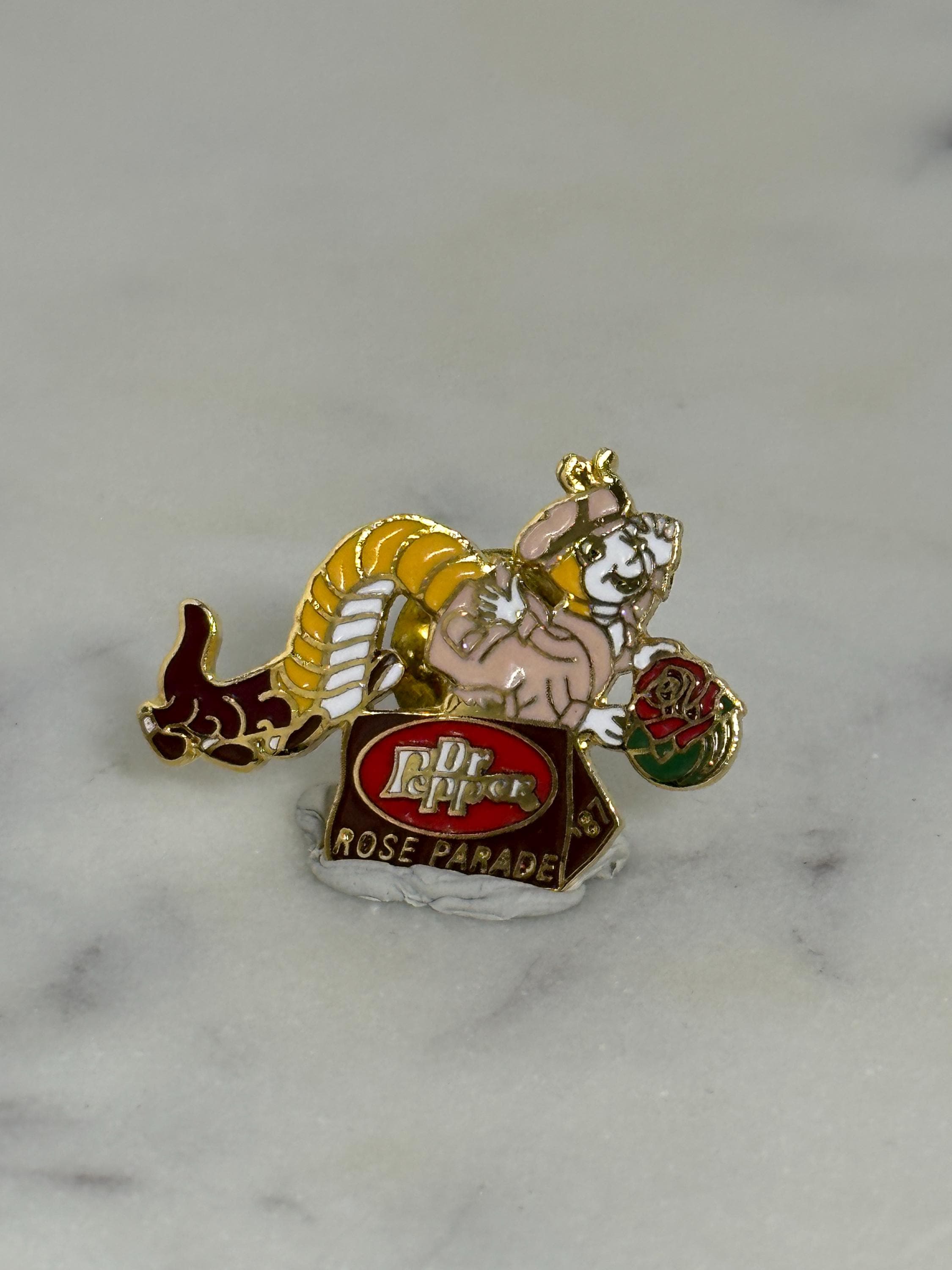 Dr Pepper Rose Parade Pin: Multicolor Enamel - 1997 Collectible Accessory