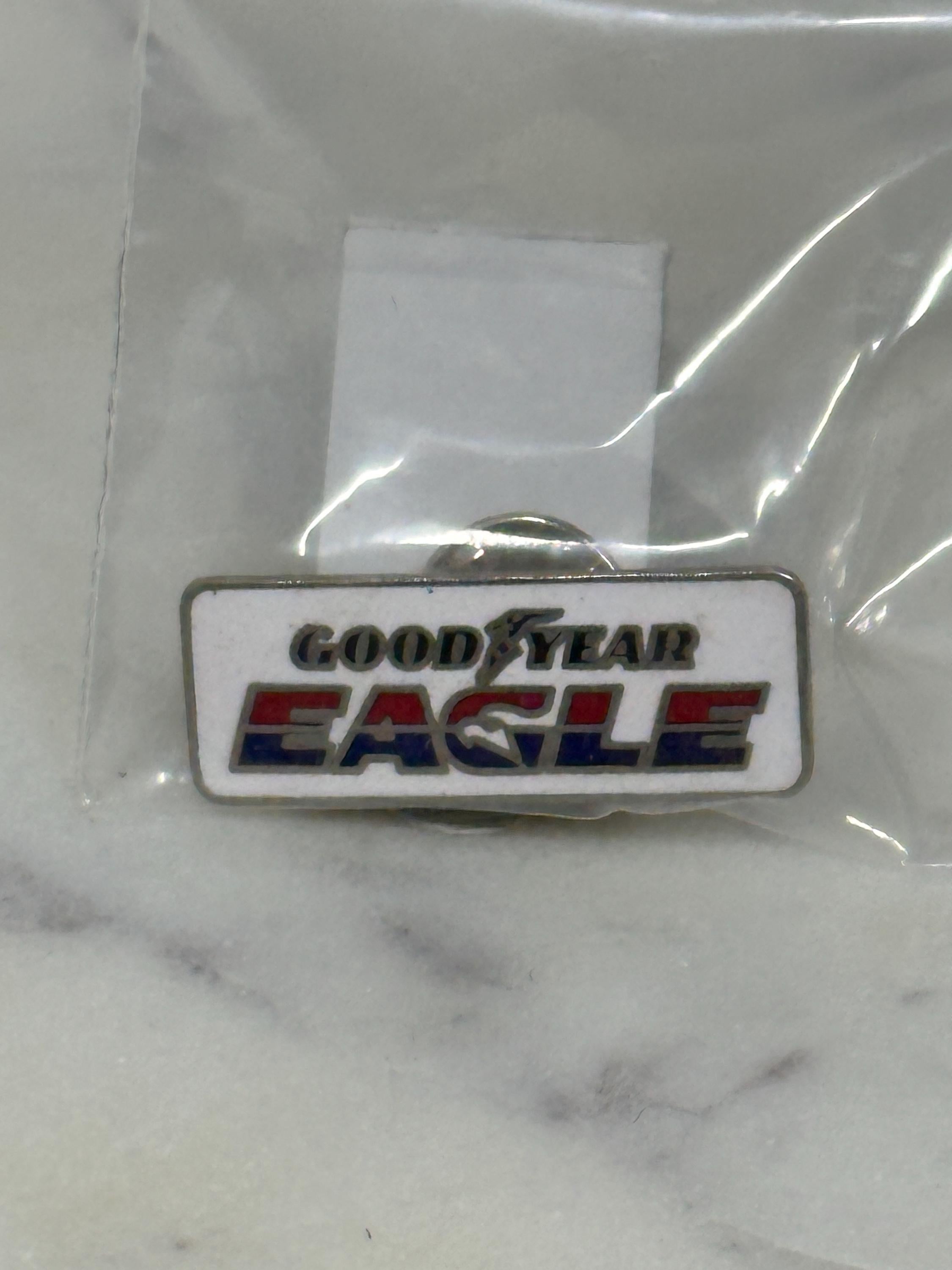 Goodyear Eagle Enamel Pin: Red White Blue Logo - Racing Memorabilia Accessory