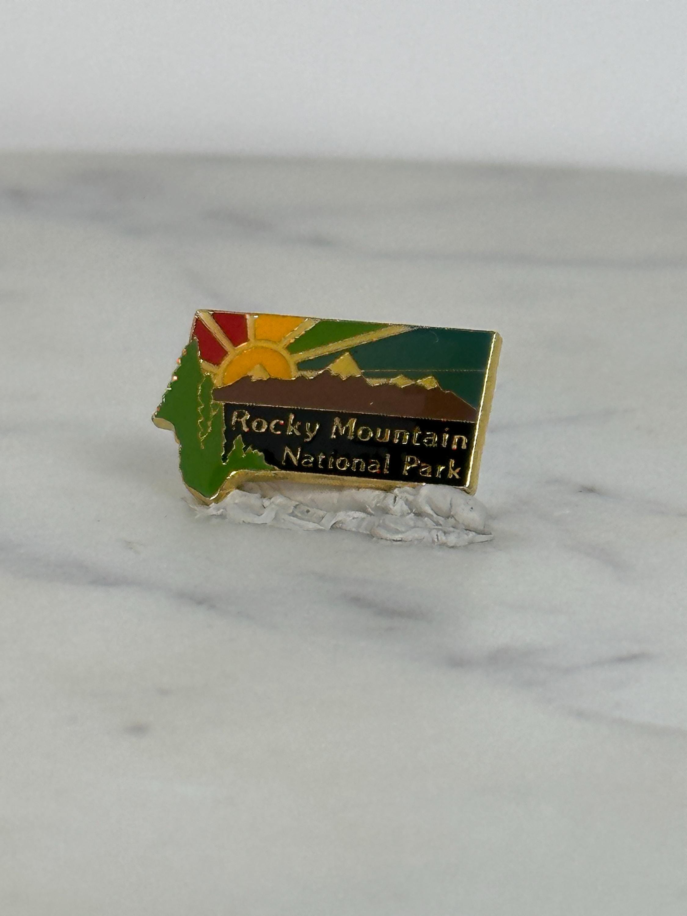 Rocky Mountain National Park Pin: Enamel Colorful - Travel Souvenir Accessory