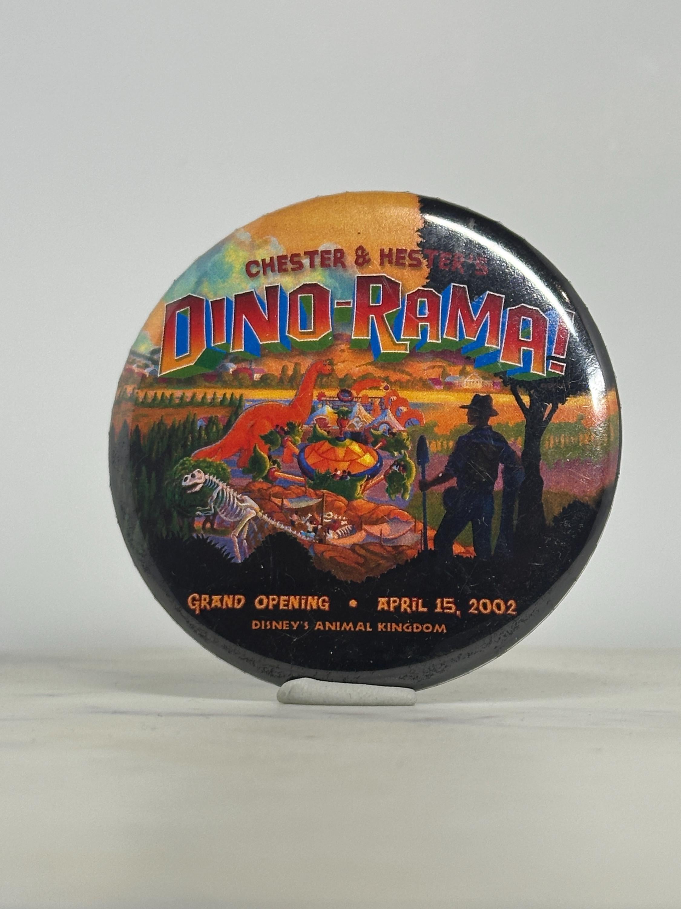 Dino-Rama Grand Opening Pin: Bold Multicolor Gloss - 2000s Disney Accessory