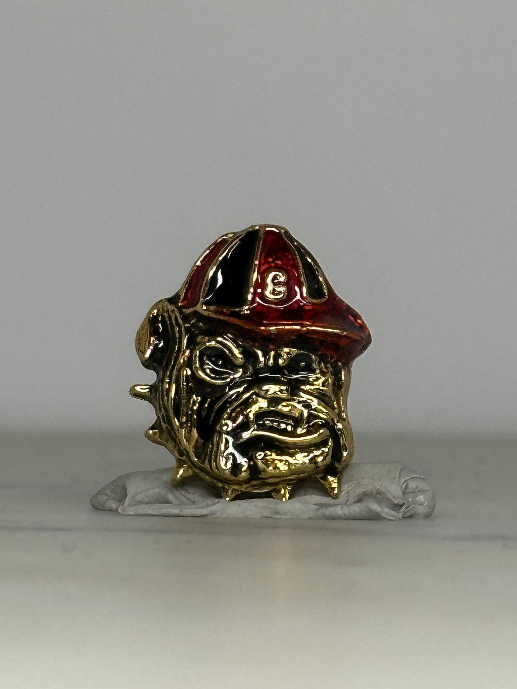 University of Georgia Bulldogs Pin: Uga Mascot in Red Helmet – Vintage Enamel Lapel