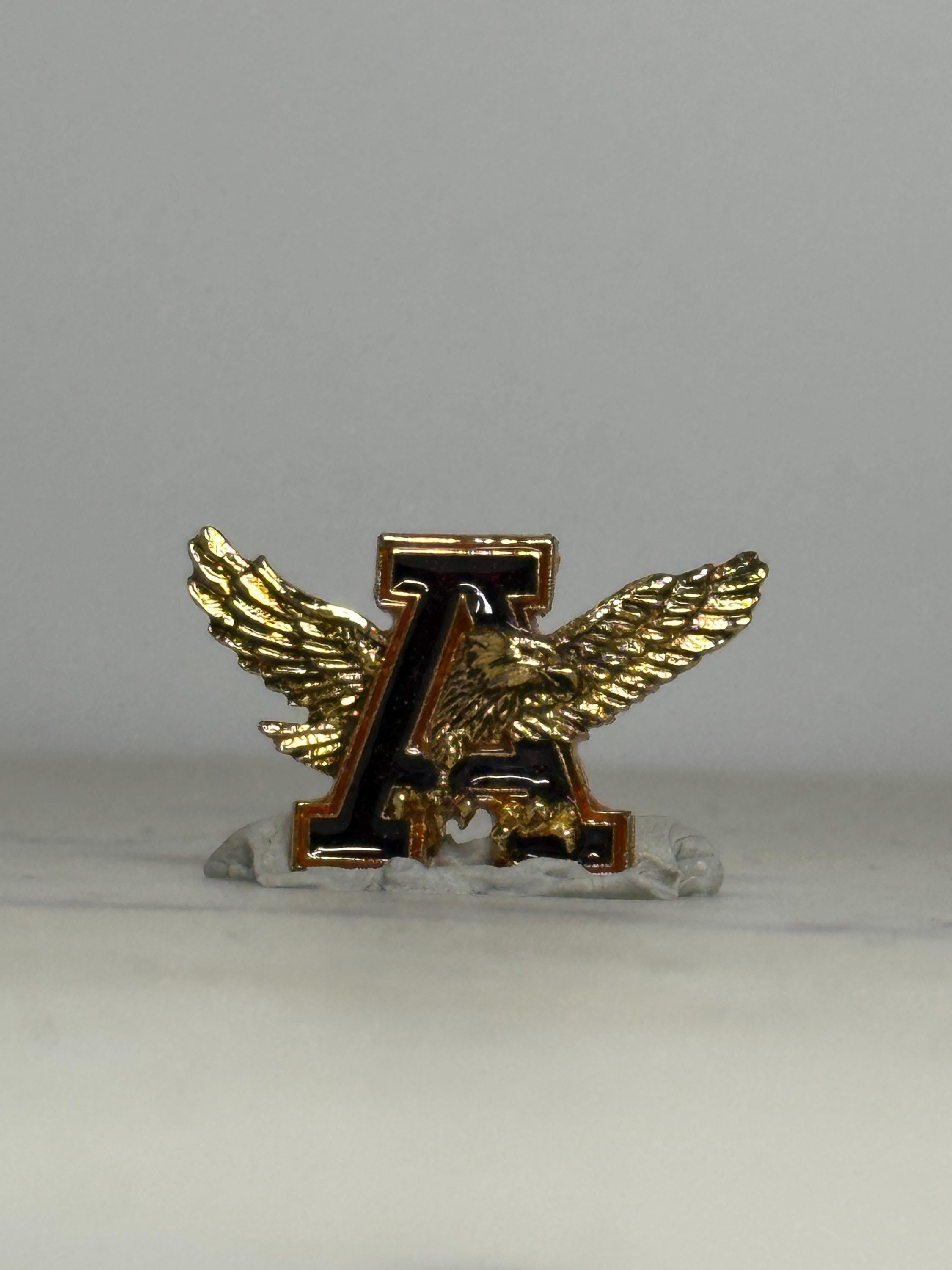 Auburn University Pin: War Eagle with Block “A” – Vintage Tigers Lapel Badge
