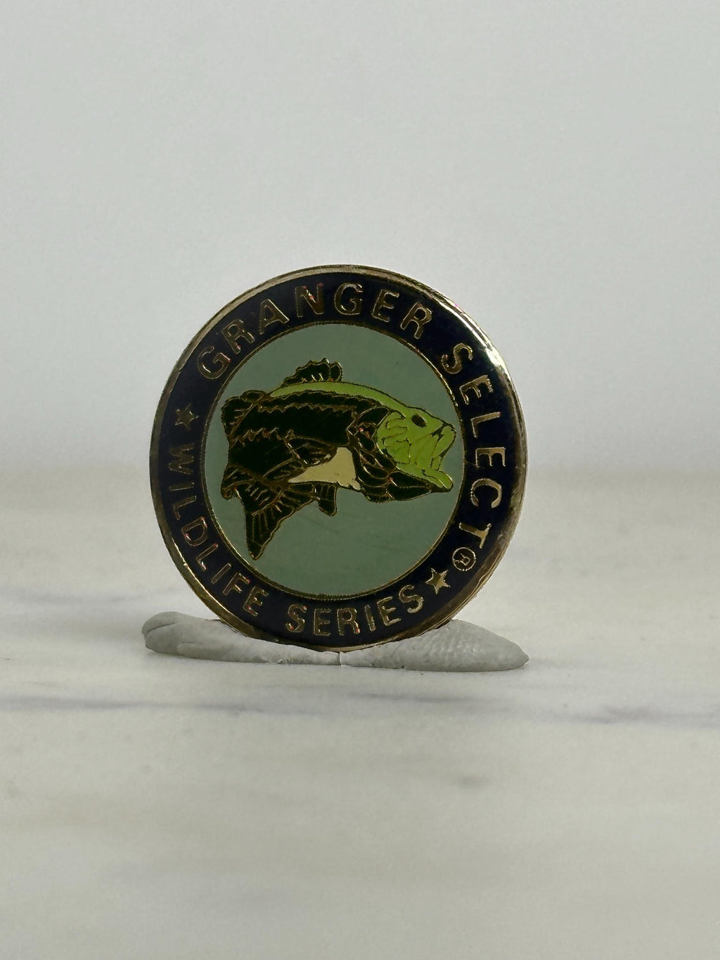 Granger Select Wildlife Series Pin: Bass Fish Enamel - Vintage Outdoors Accessory