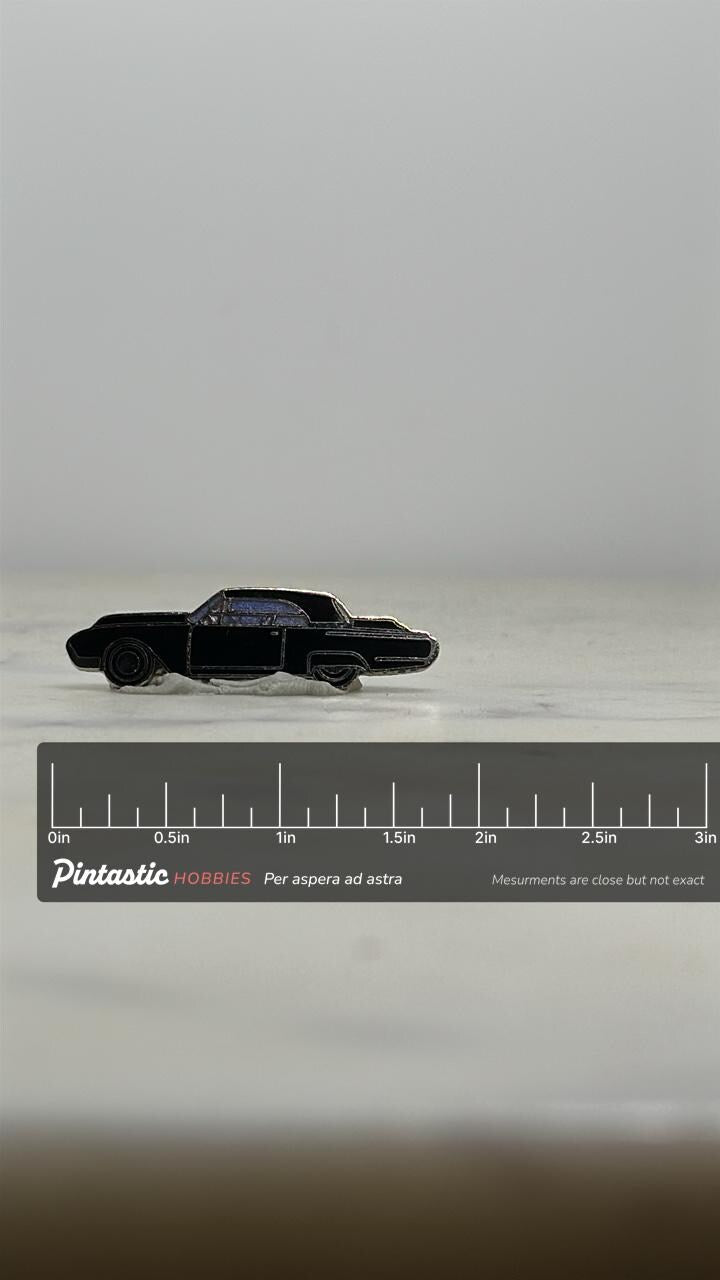 1960s Lincoln Continental Pin: Black Classic Luxury Auto – Vintage Lapel
