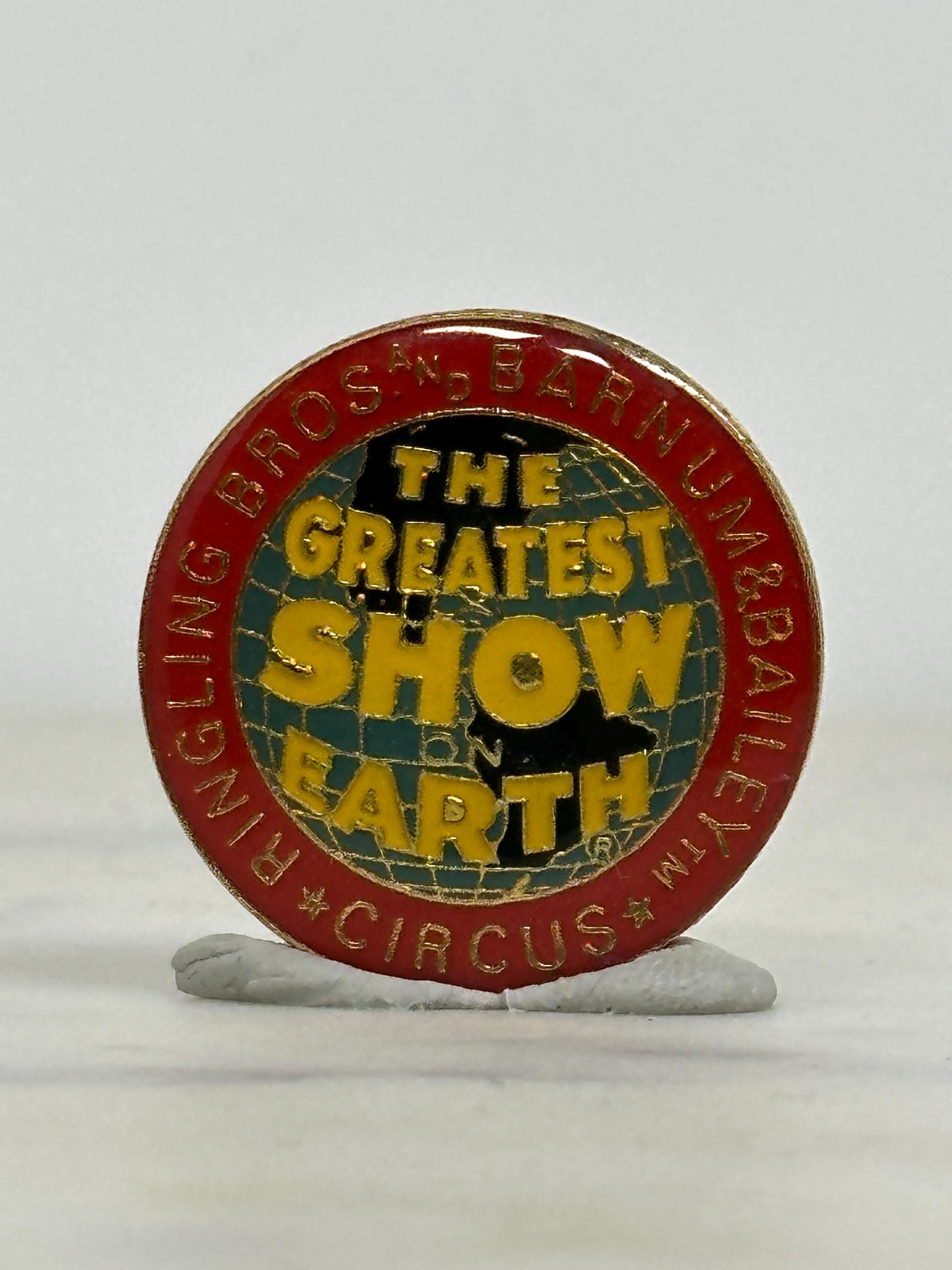 Ringling Circus Enamel Pin: Red & Yellow Cloisonné - Vintage Collectible Accessory