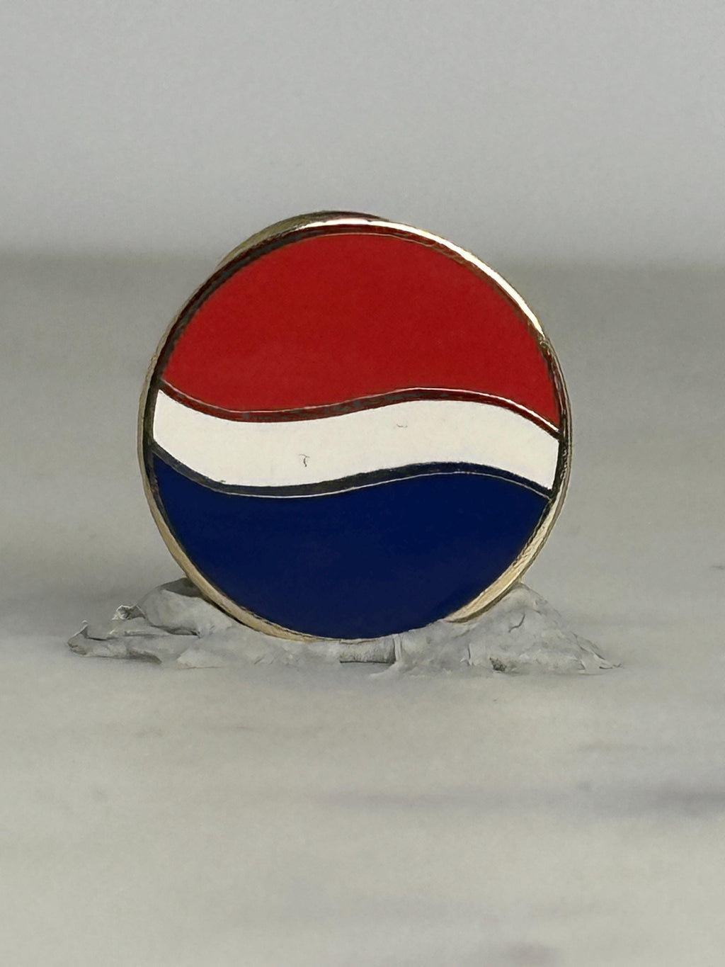 Pepsi Logo Enamel Pin: Red White Blue Round - Retro Brand Accessory
