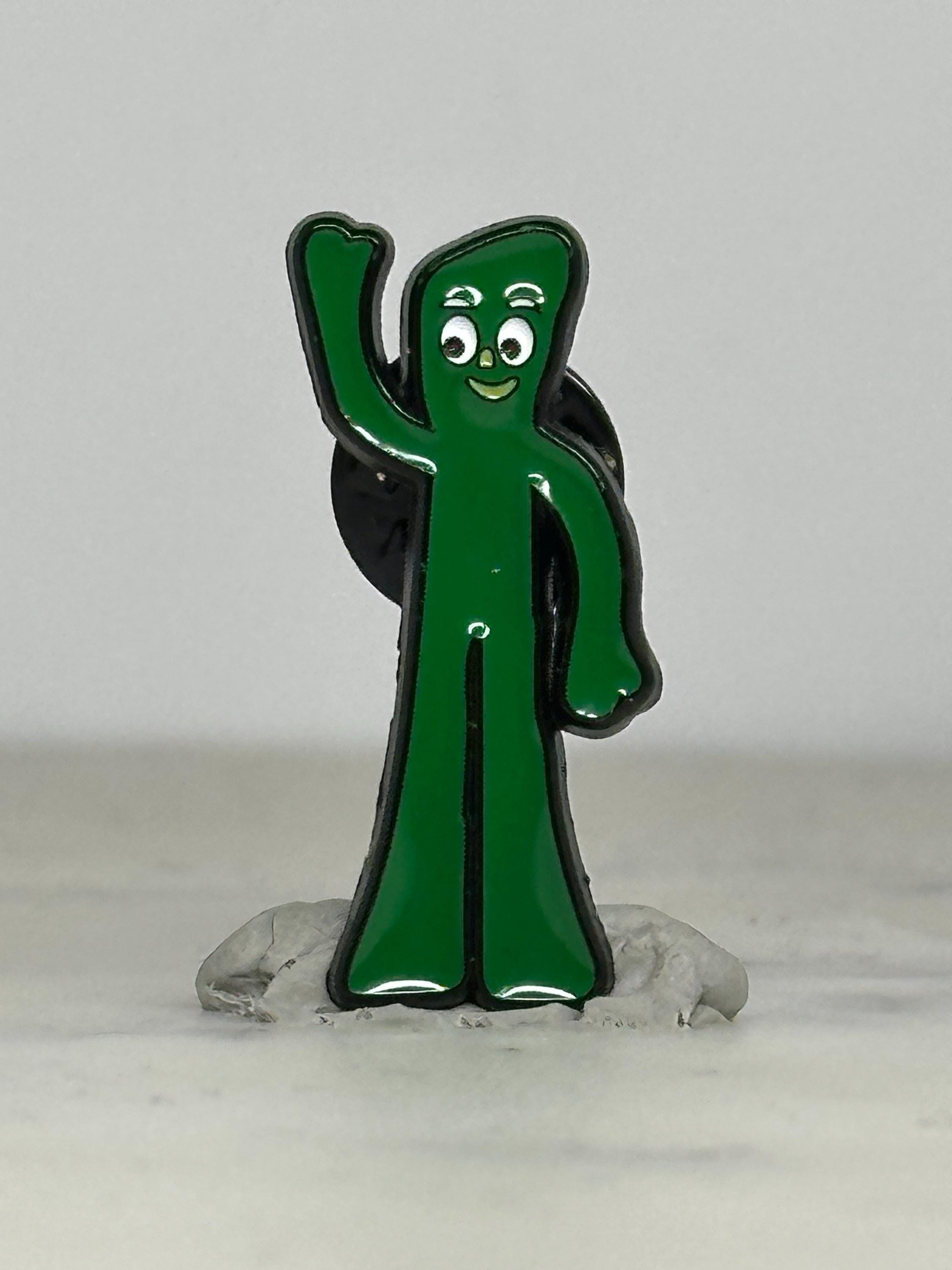 Gumby Enamel Pin: Classic Green Character - Retro TV Accessory