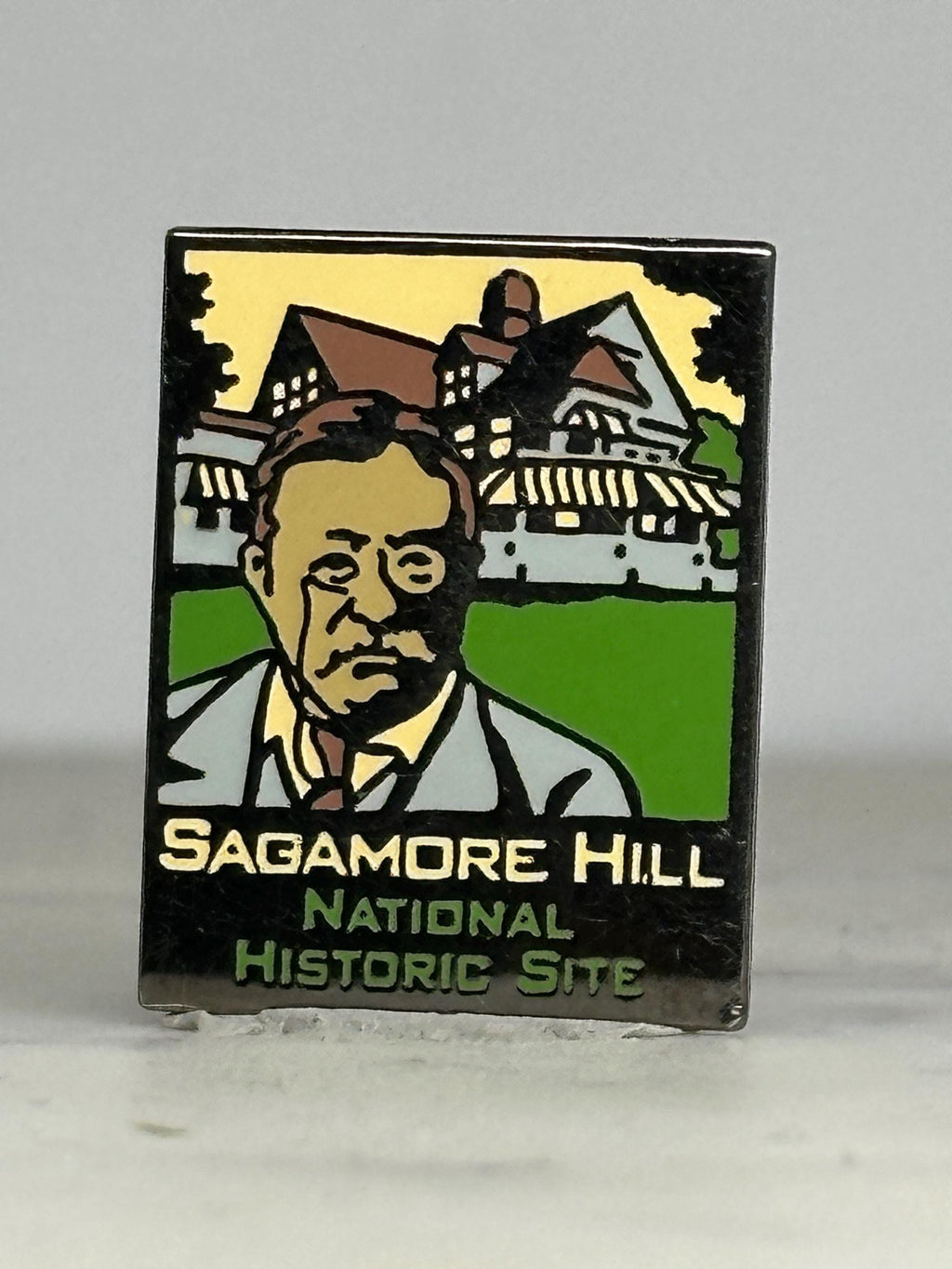 Sagamore Hill Enamel Pin: Multicolor Cloisonné - Historic Site Accessory