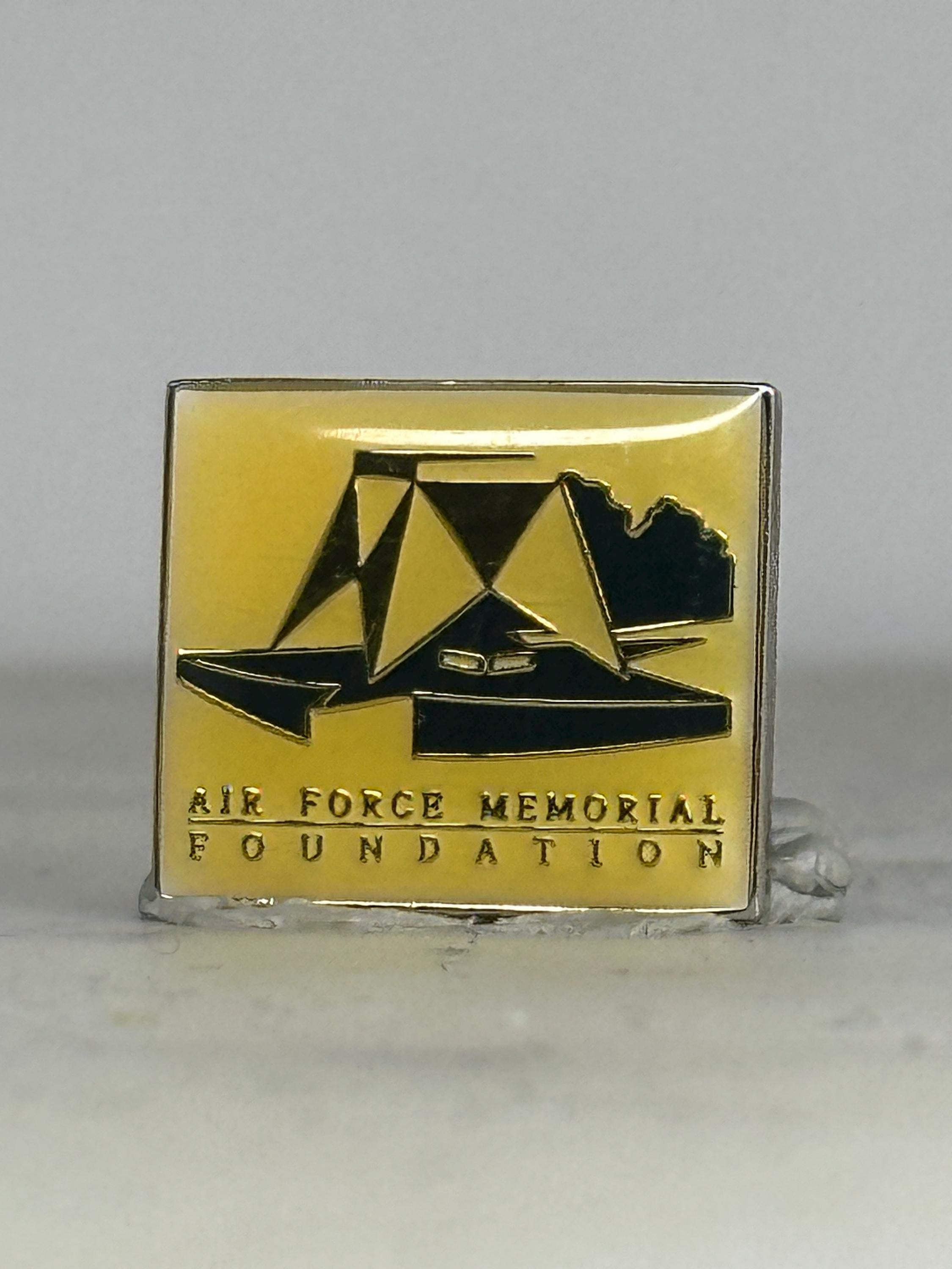 Air Force Memorial Enamel Pin: Yellow Gold Finish - Patriotic Accessory
