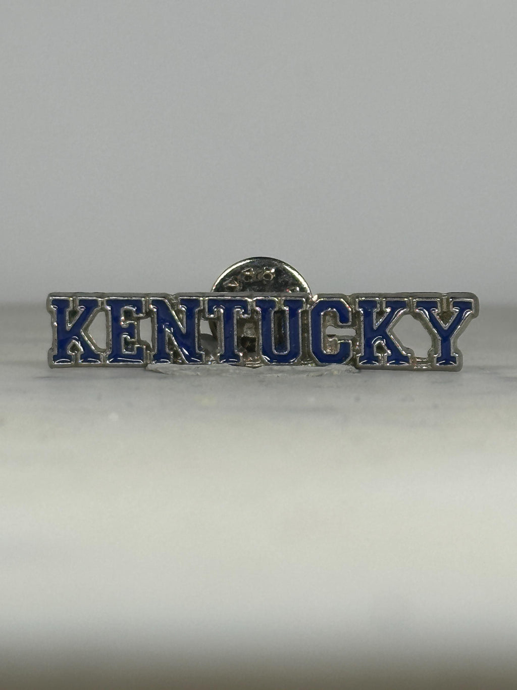 Kentucky Souvenir Pin: Blue Enamel Lettering - Vintage State Accessory