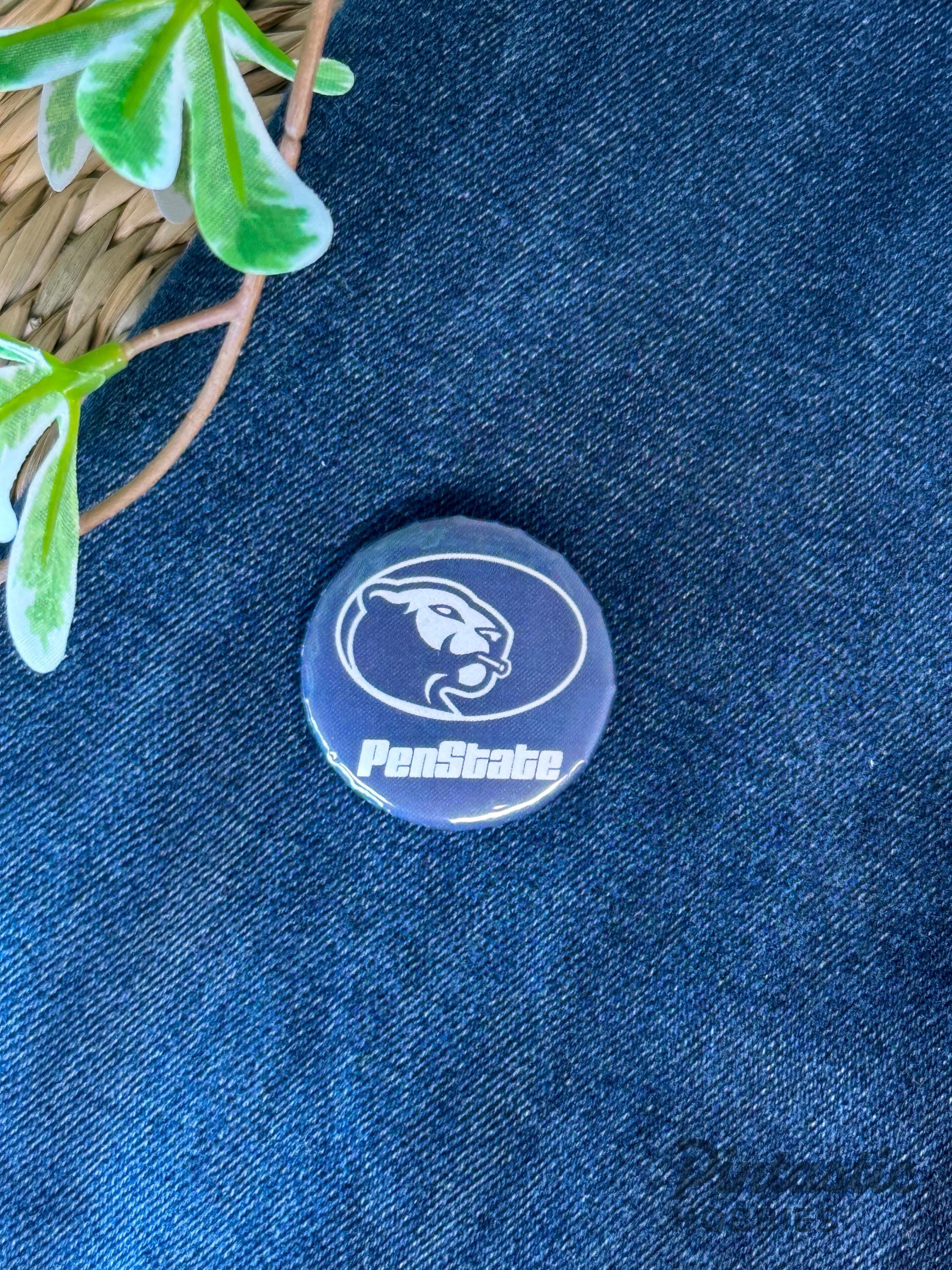 Penn State Inspired "PenState" 1.25 Inch Button Pin | University Style Parody Gift