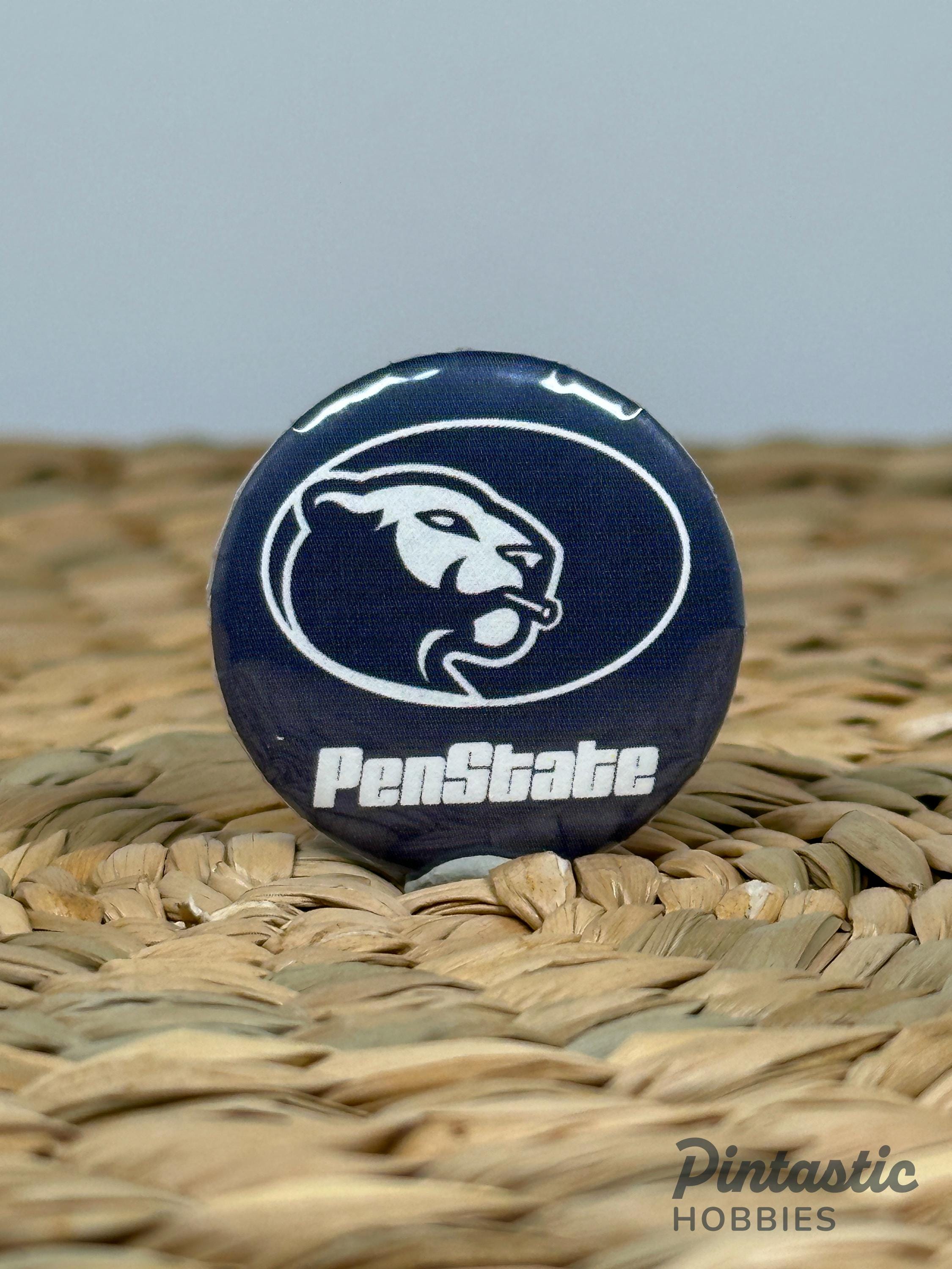 Penn State Inspired "PenState" 1.25 Inch Button Pin | University Style Parody Gift