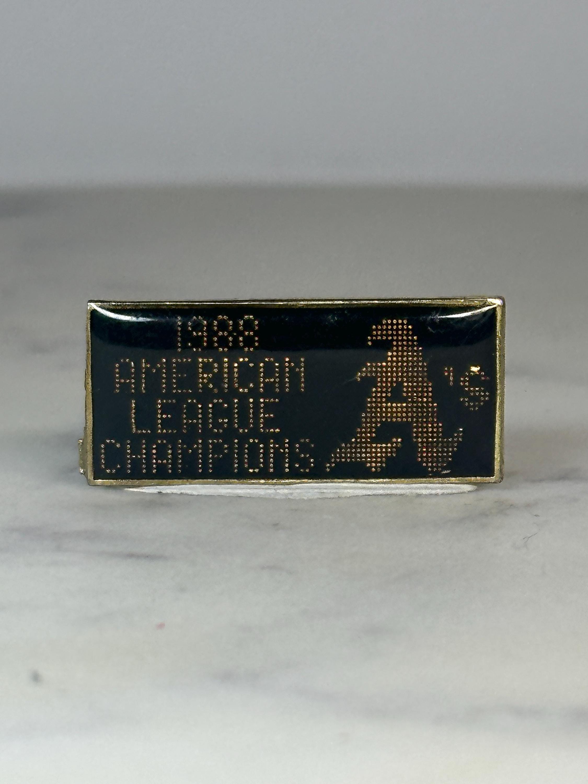 1988 Oakland A's Pin: Black Gold Enamel - Baseball Memorabilia Accessory