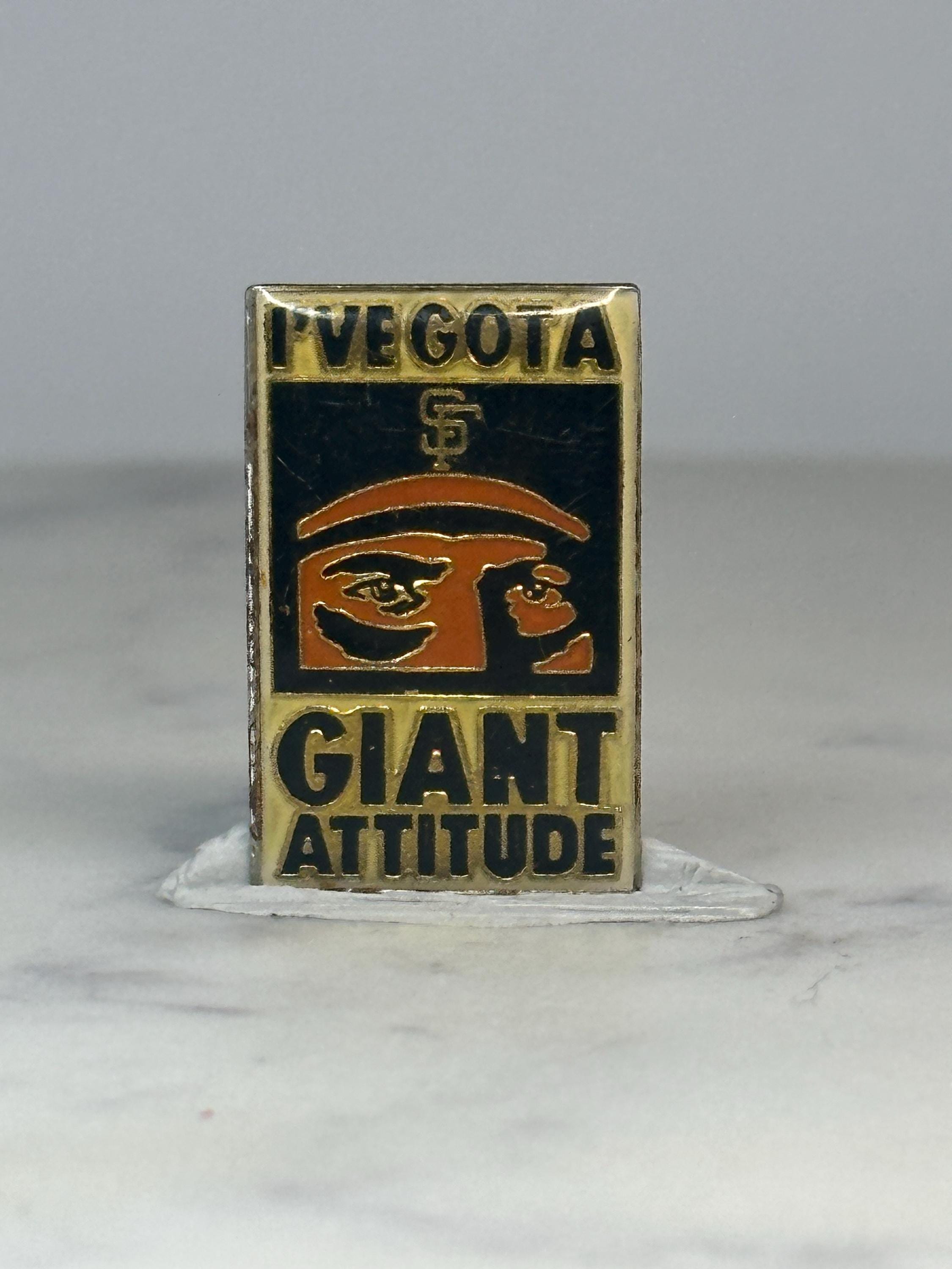 San Francisco Giants Pin: Black & Gold Enamel - Vintage Sports Accessory