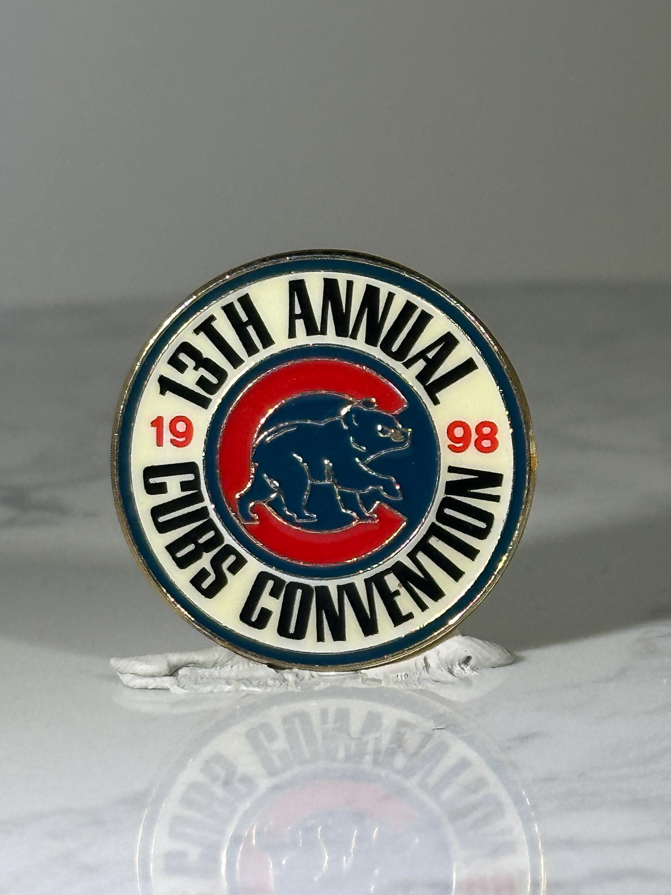 Chicago Cubs Convention Pin: Red White Blue Enamel - 1998 Sports Accessory