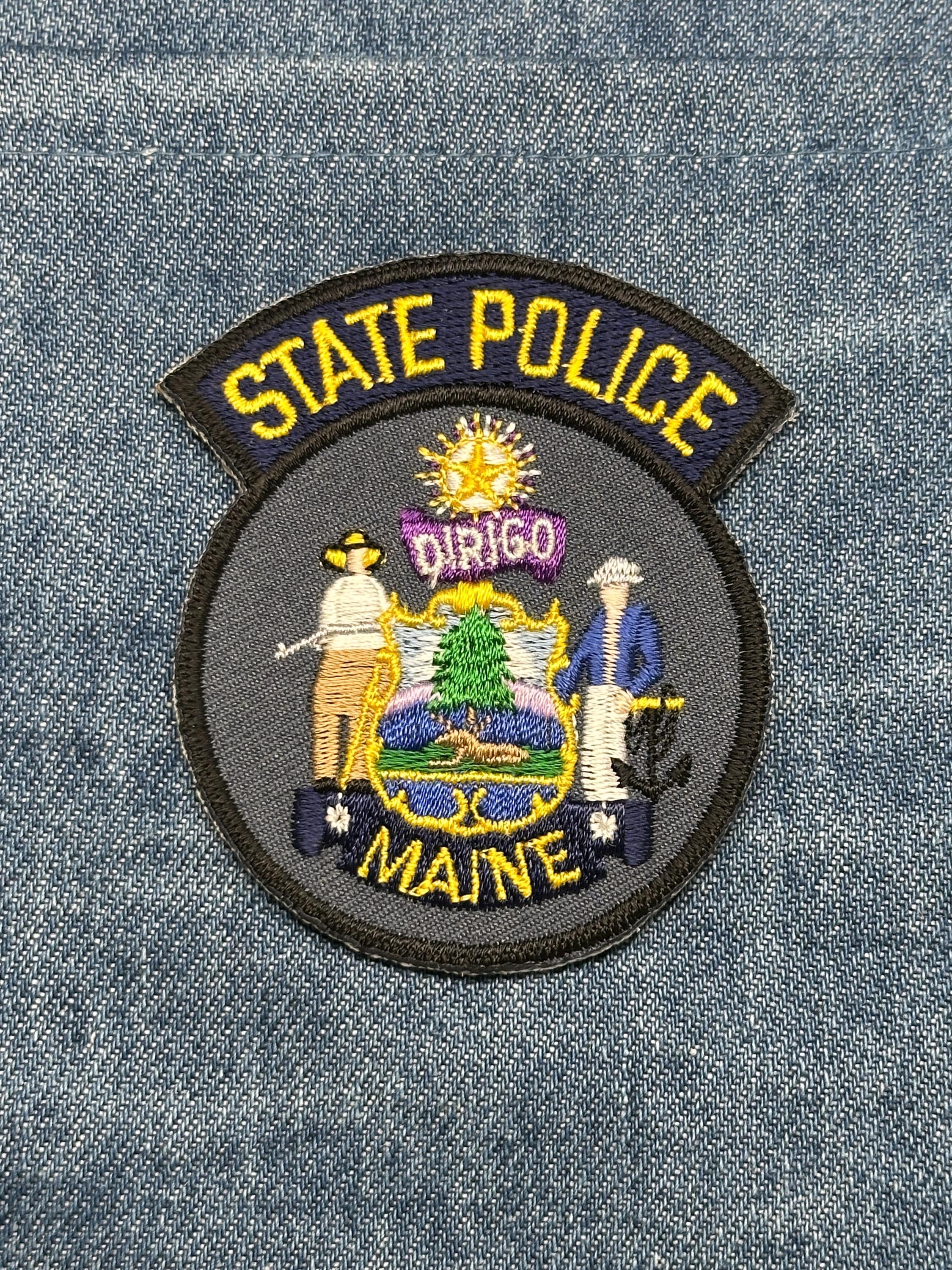 Maine State Police Collectable Patch: Iron-On Multi-Color - Law Enforcement Accessory