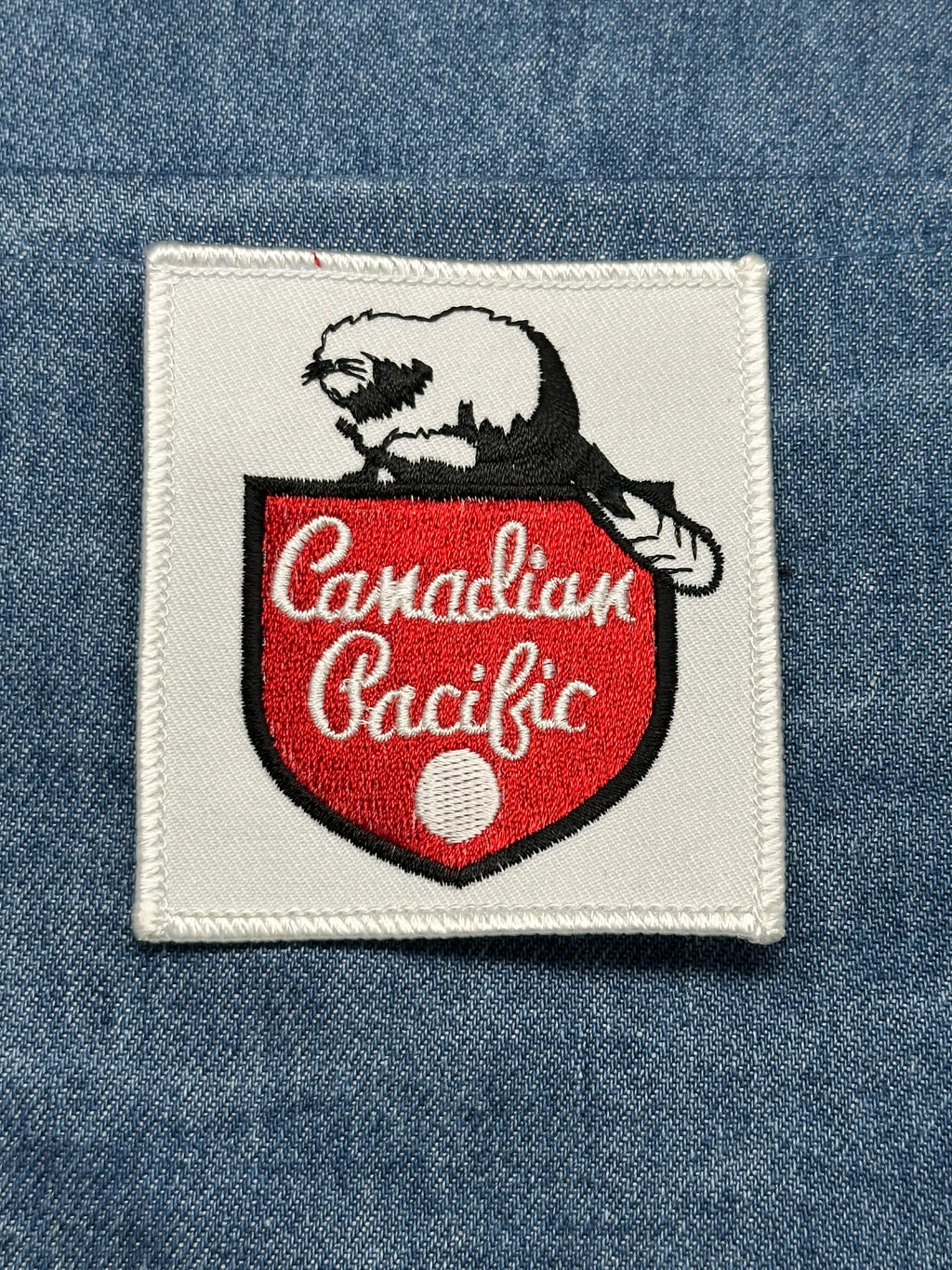 Canadian Pacific Collectable Patch: Sew-On Red Shield - Vintage Railway Accessory