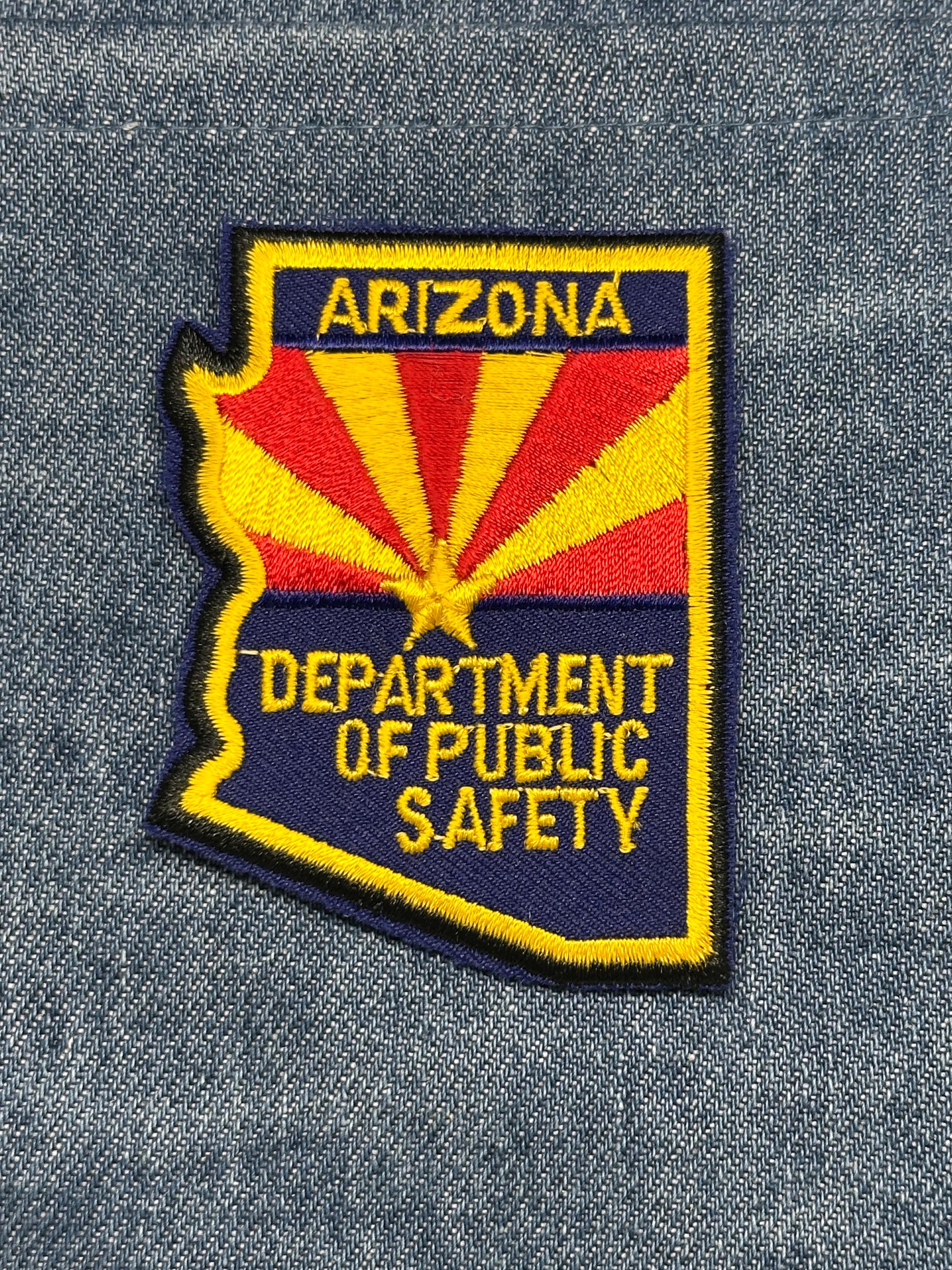 Arizona Dept of Public Safety Collectable Patch: Iron-On Bold Color - State Agency Accessory