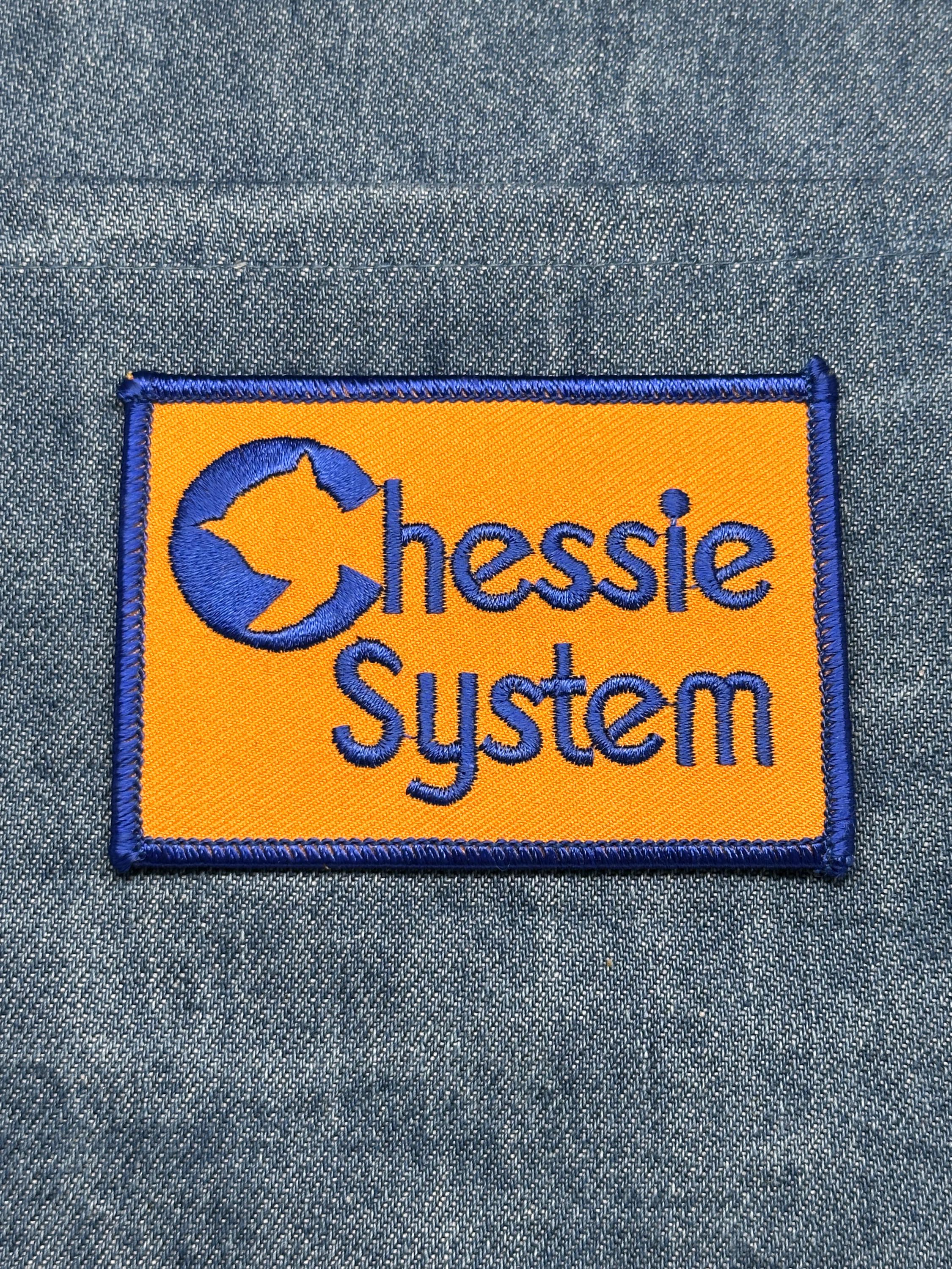 Chessie System Collectable Patch: Iron-On Orange Blue - Railroad Accessory