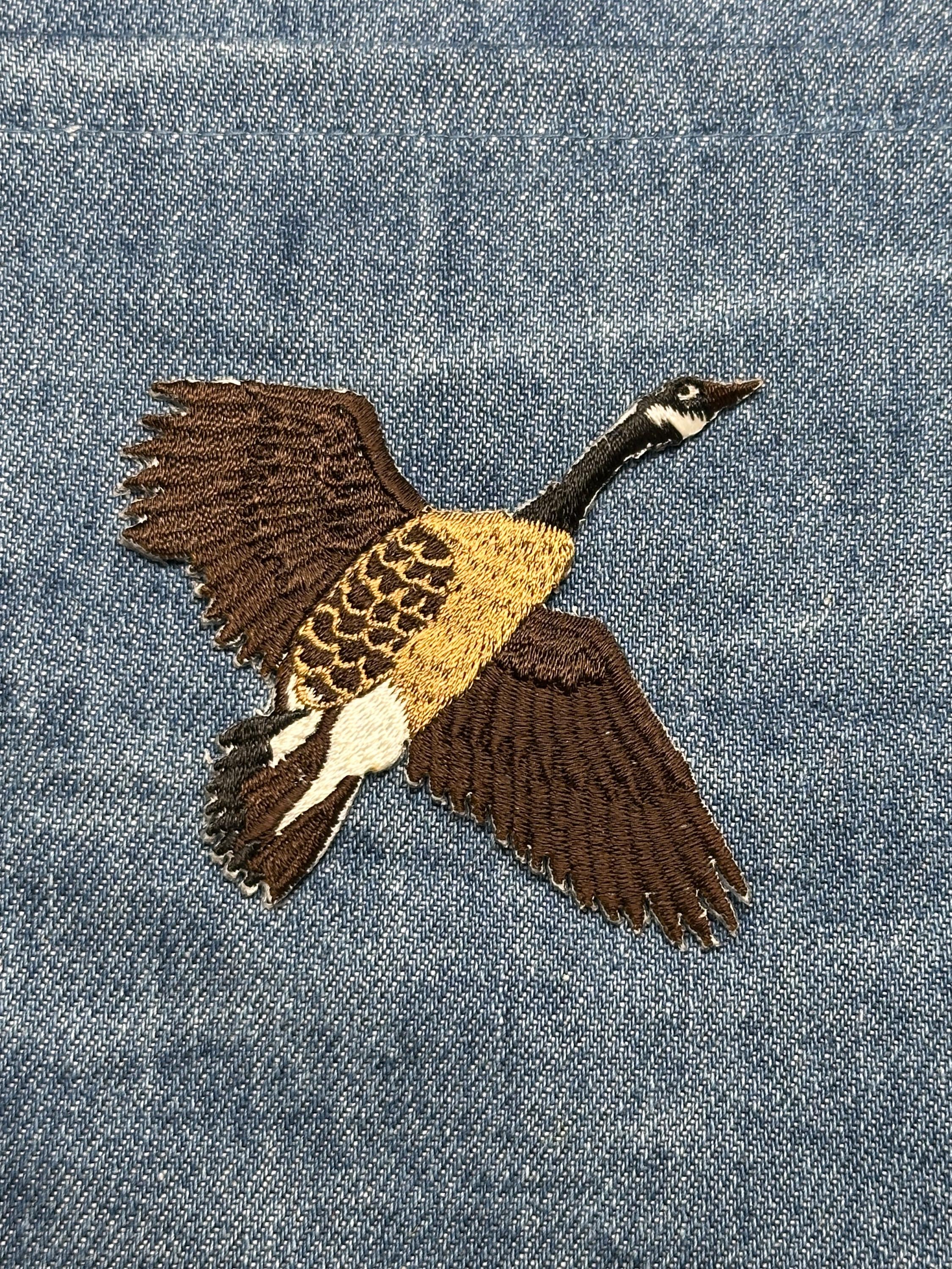 Canada Goose Collectable Patch: Iron-On Natural Brown Finish - Wildlife Accessory
