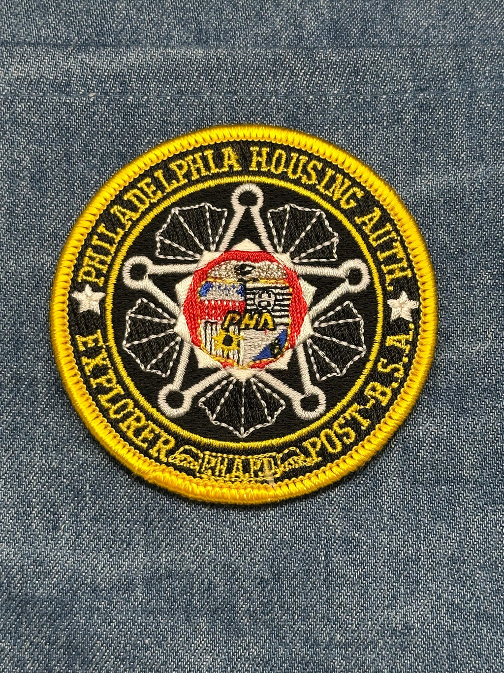 Philadelphia Housing Authority Patch: Iron-On Black/Yellow - Explorer BSA