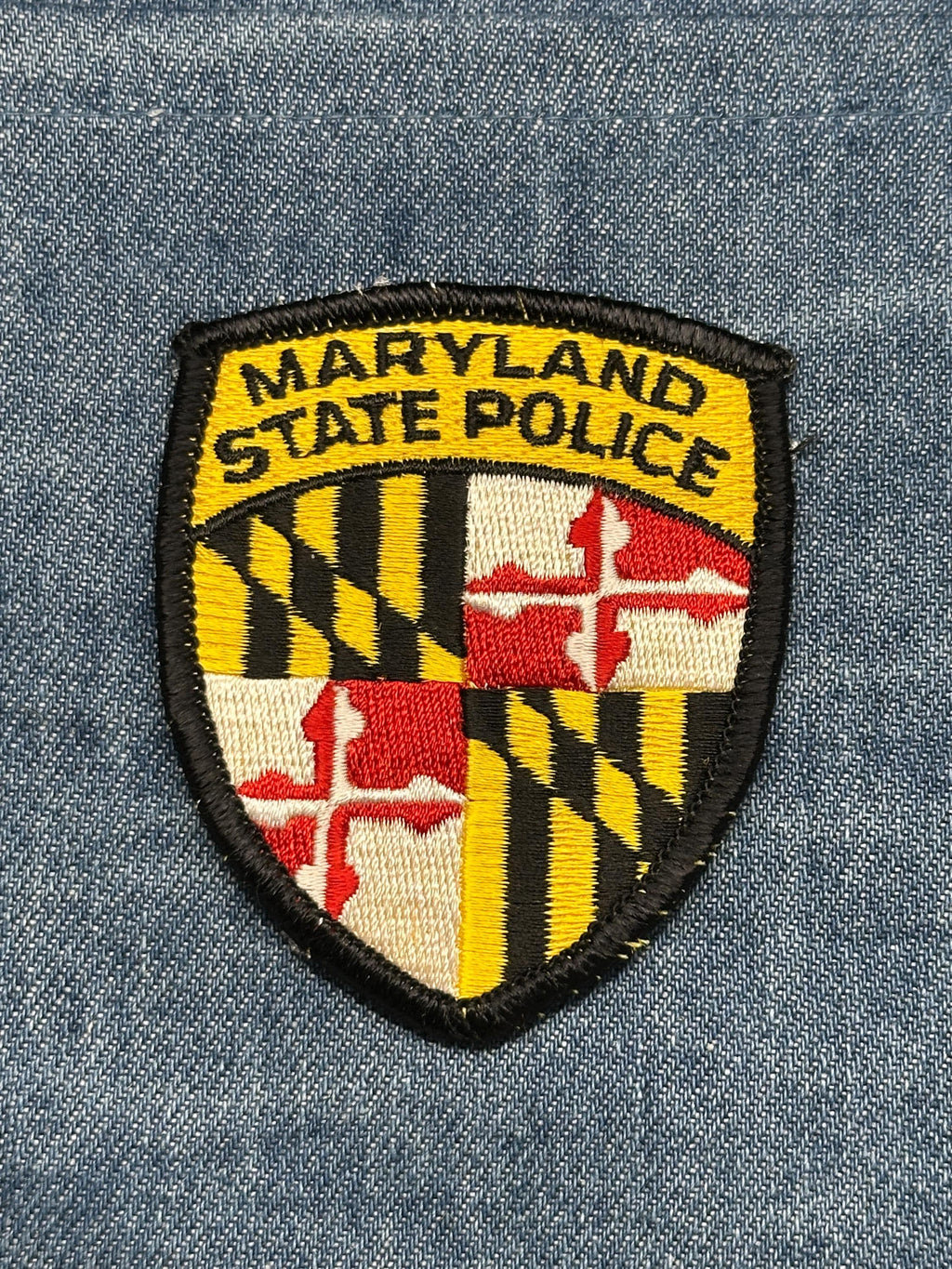 Maryland State Police Collectable Patch: Iron-On Shield Style - Law Enforcement Accessory
