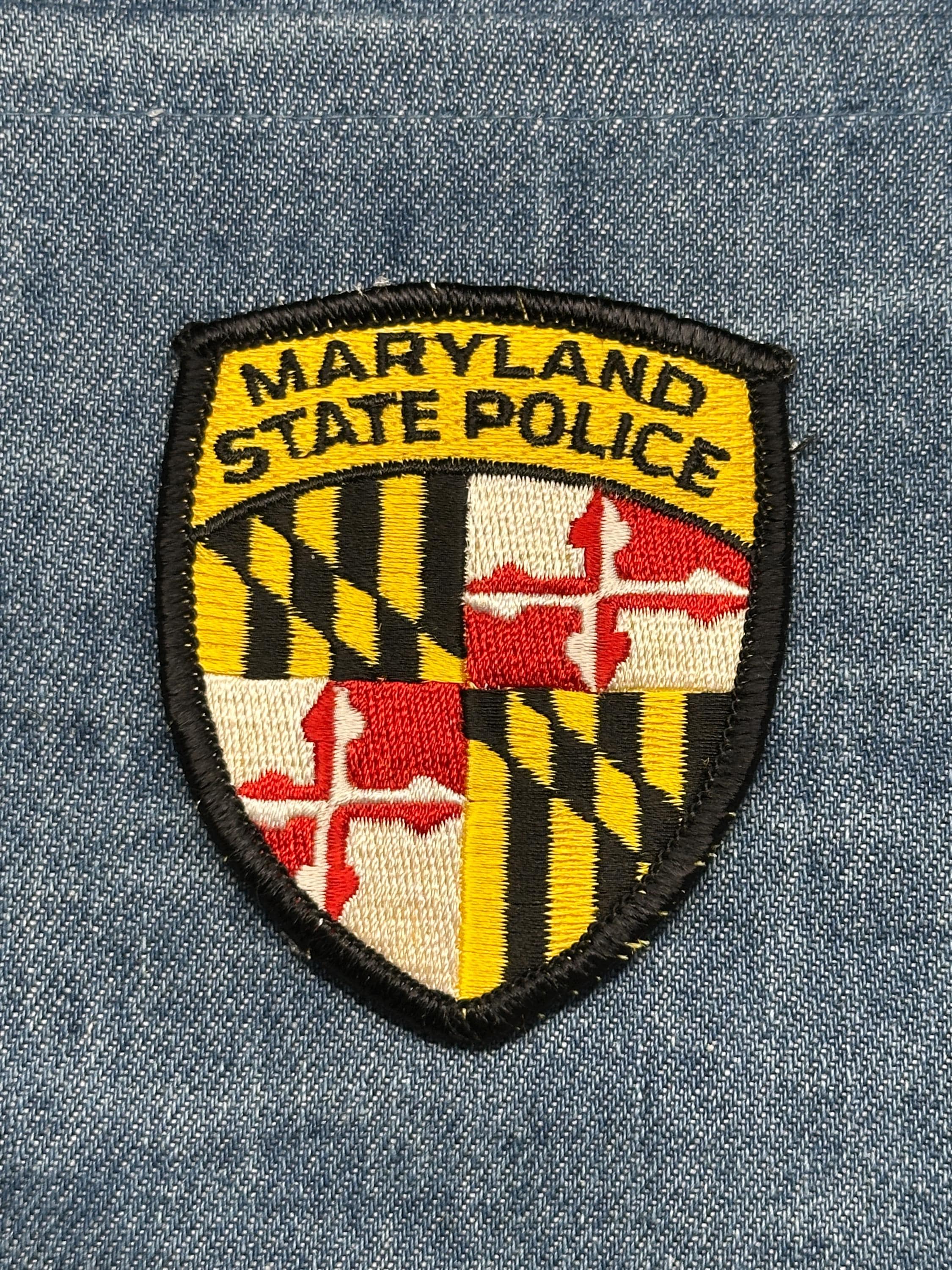 Maryland State Police Collectable Patch: Iron-On Shield Style - Law Enforcement Accessory