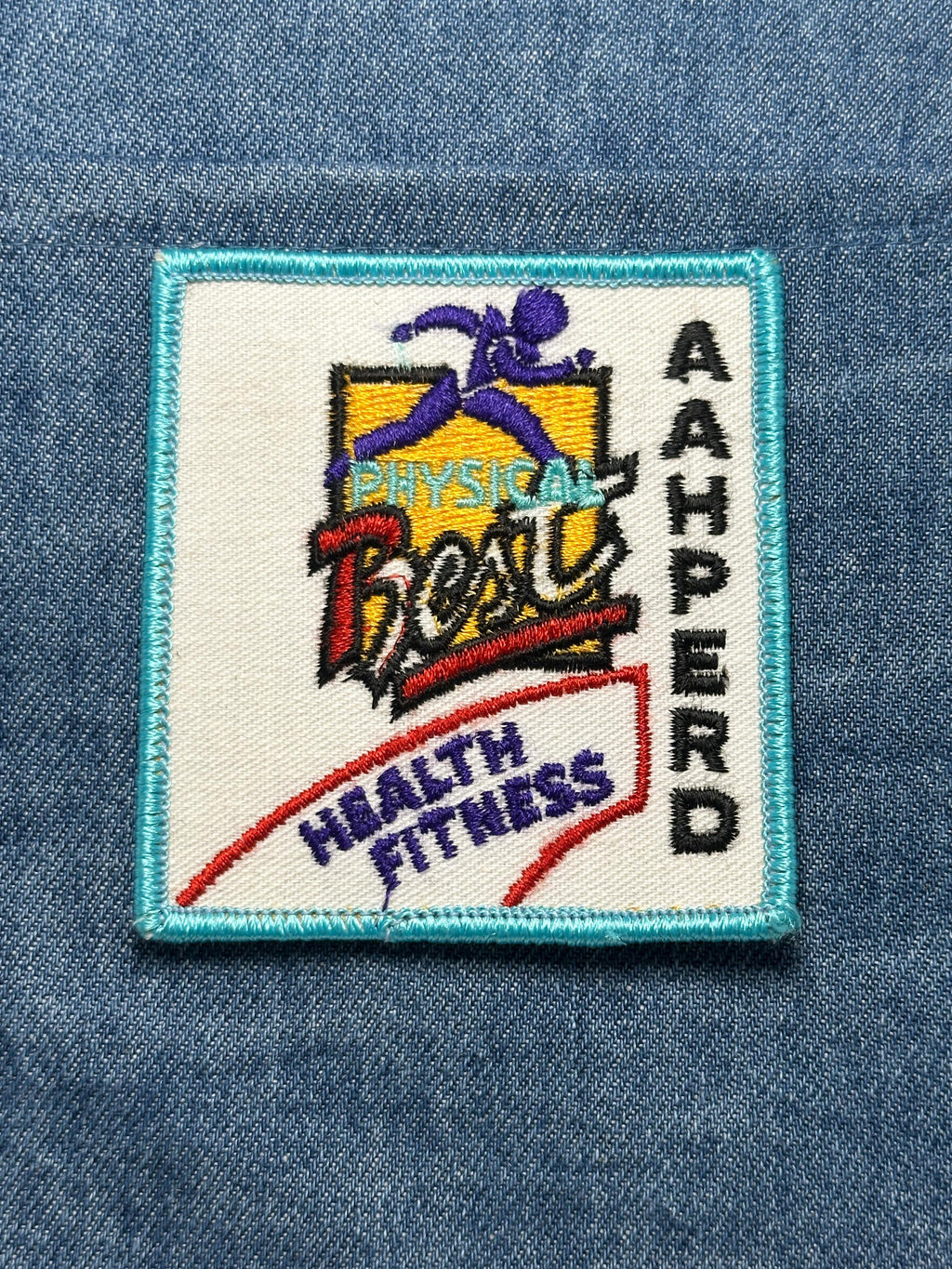 Physical Best Patch: Iron-On Colorful Square - Fitness Accessory
