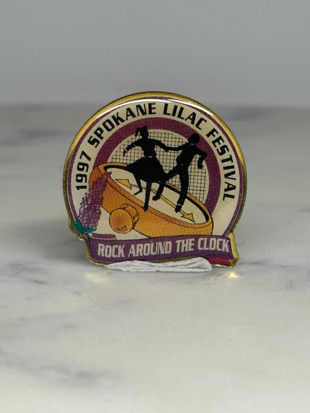 Spokane Lilac Festival Pin: Rock Around the Clock - 1997 Retro Accessory