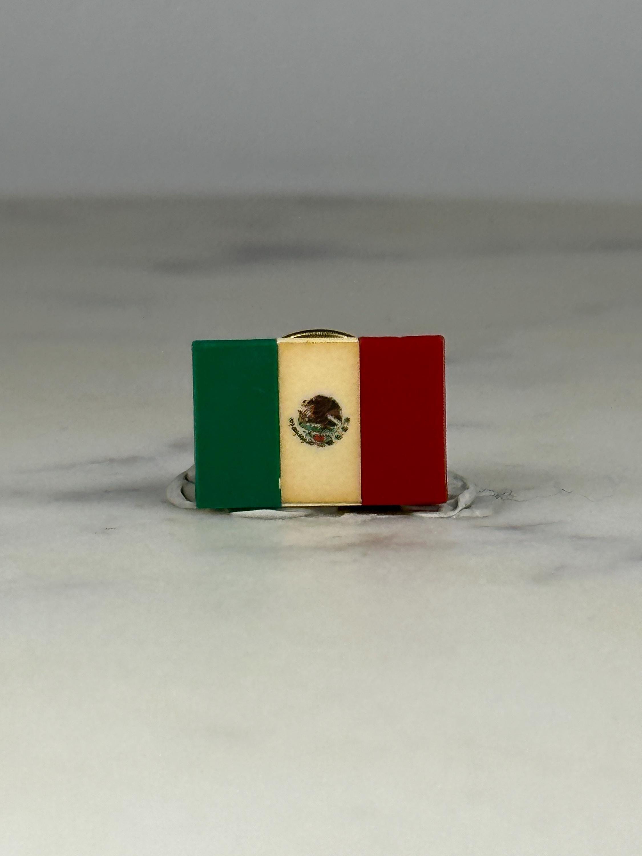 Mexico Flag Pin: Enamel Finish - Patriotic Accessory