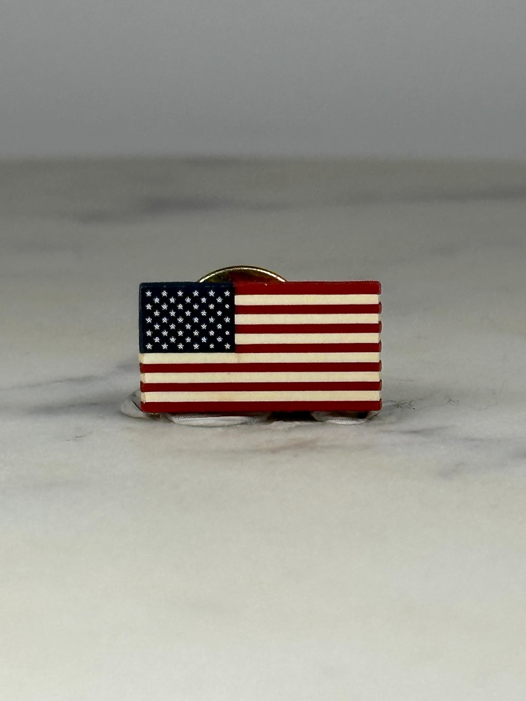 American Flag Lapel Pin: Red White Blue Enamel - Patriotic Accessory