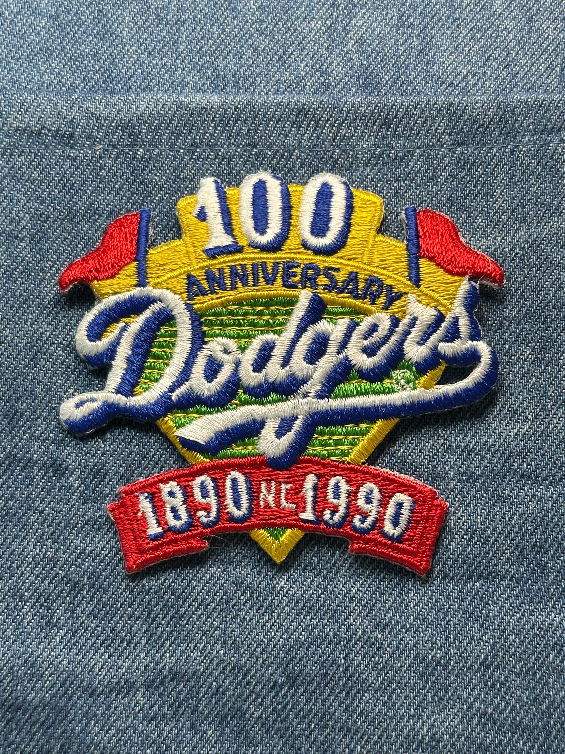 Dodgers 100th Anniversary Collectable Patch: Iron-On Multicolor - 1990s Accessory