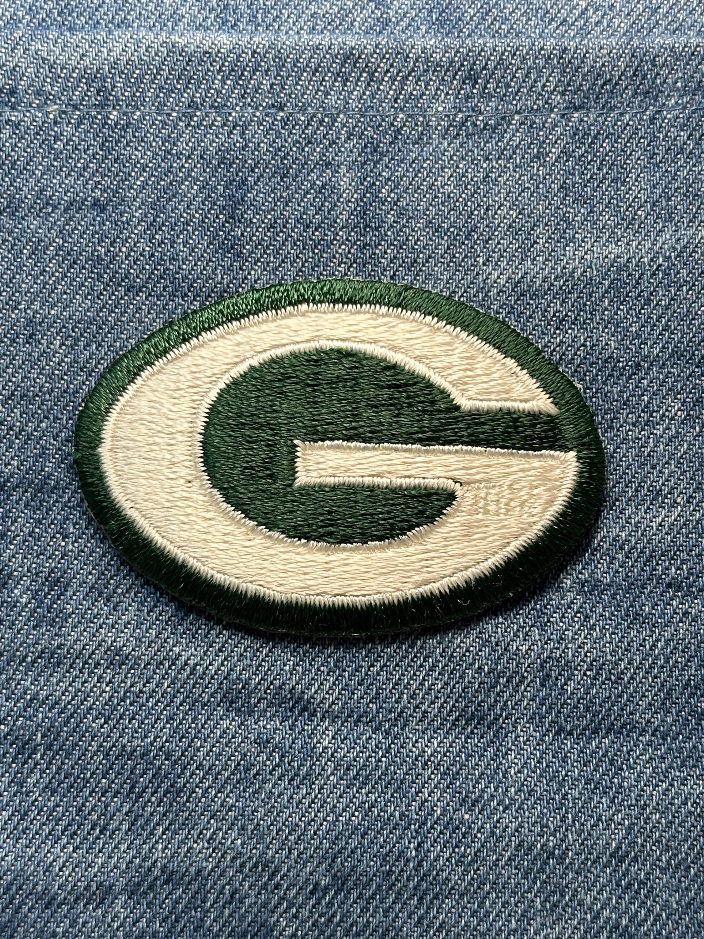 Green Bay Packers Patch: Iron-On Classic Green/White - Vintage NFL Accessory