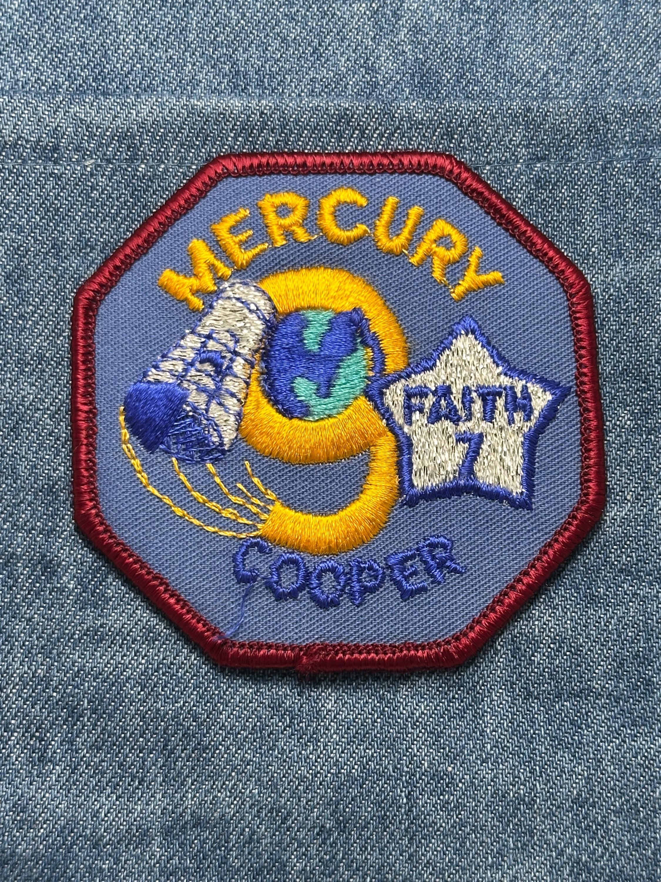 Mercury Faith 7 Collectable Patch: Iron-On Multicolor - Space Era Accessory