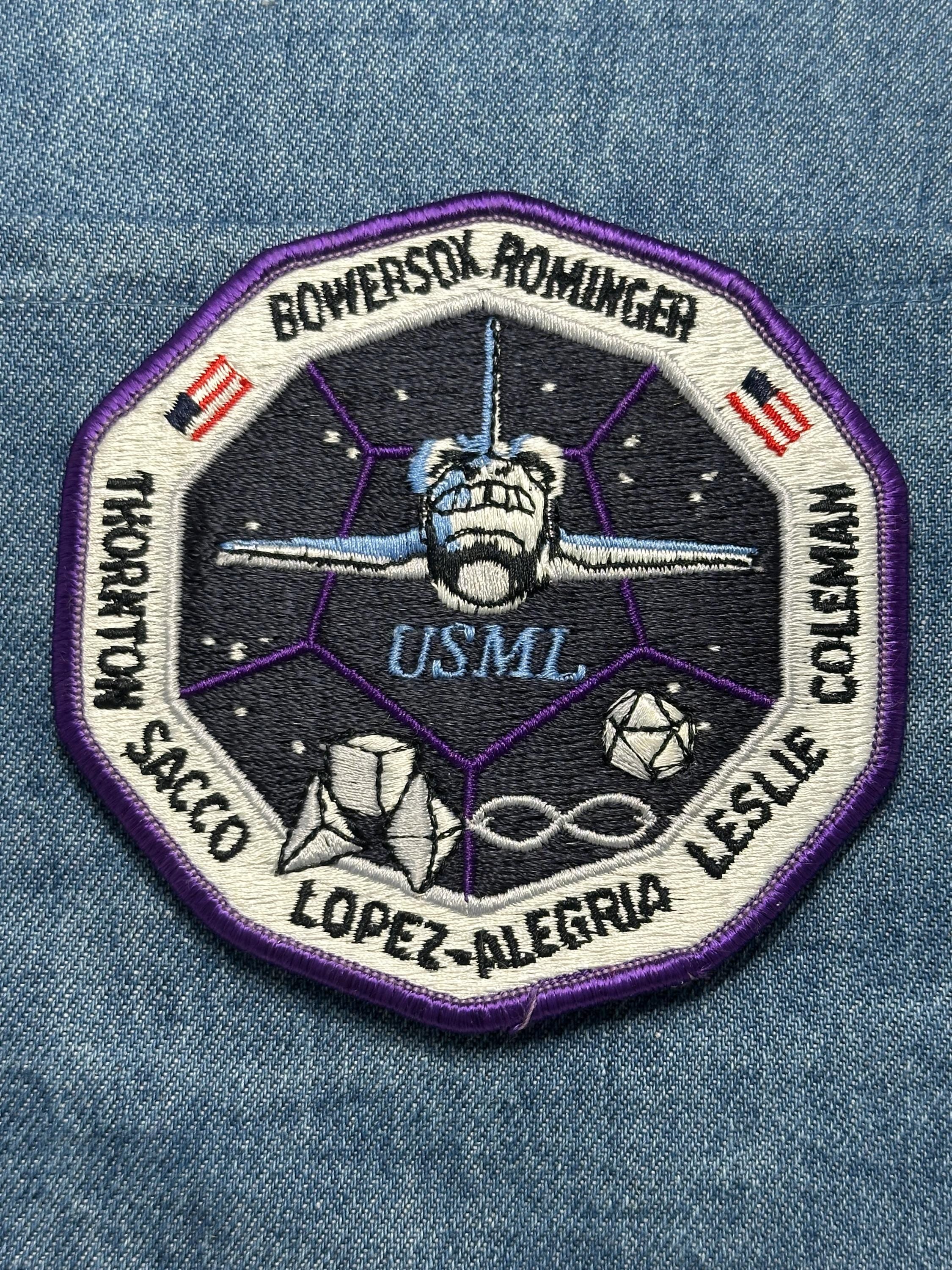 USML Shuttle STS-73 Mission Patch: Iron-On Multicolor Octagon - NASA Mission Accessory