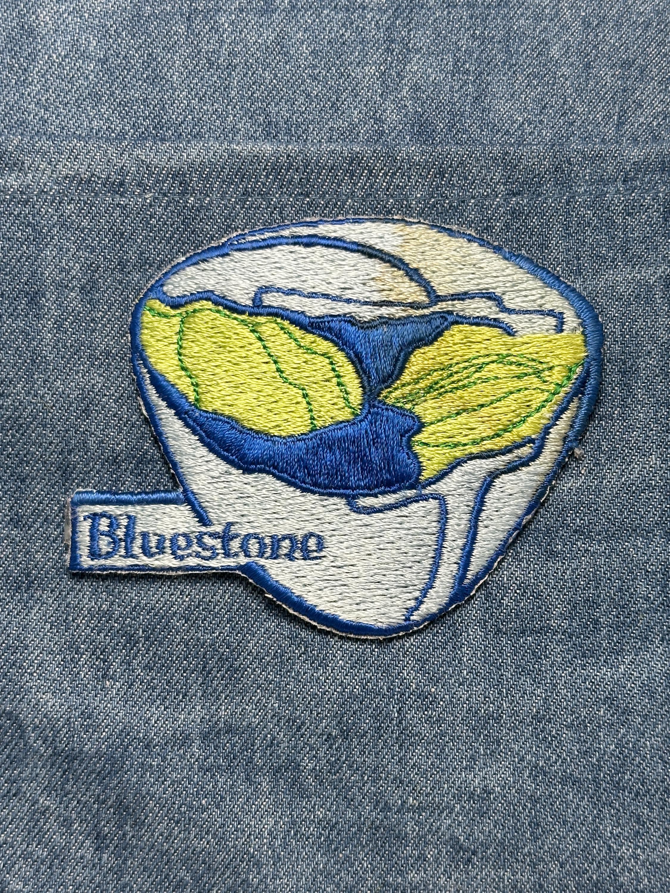 Bluestone Collectable Patch: Iron-On Blue & Green Style - Vintage Accessory