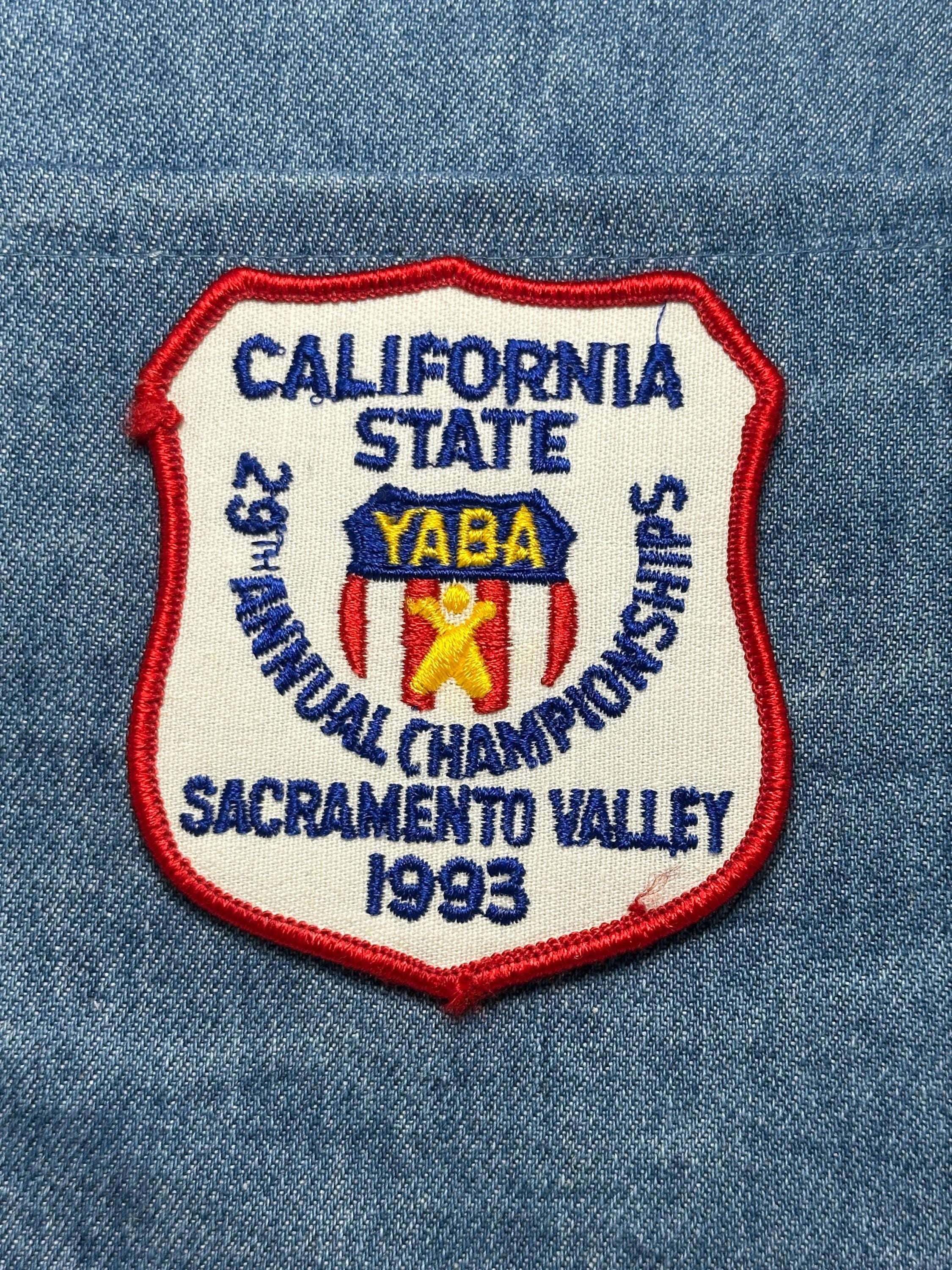 YABA California Patch: Iron-On Red Trim - 1993 Championship Accessory