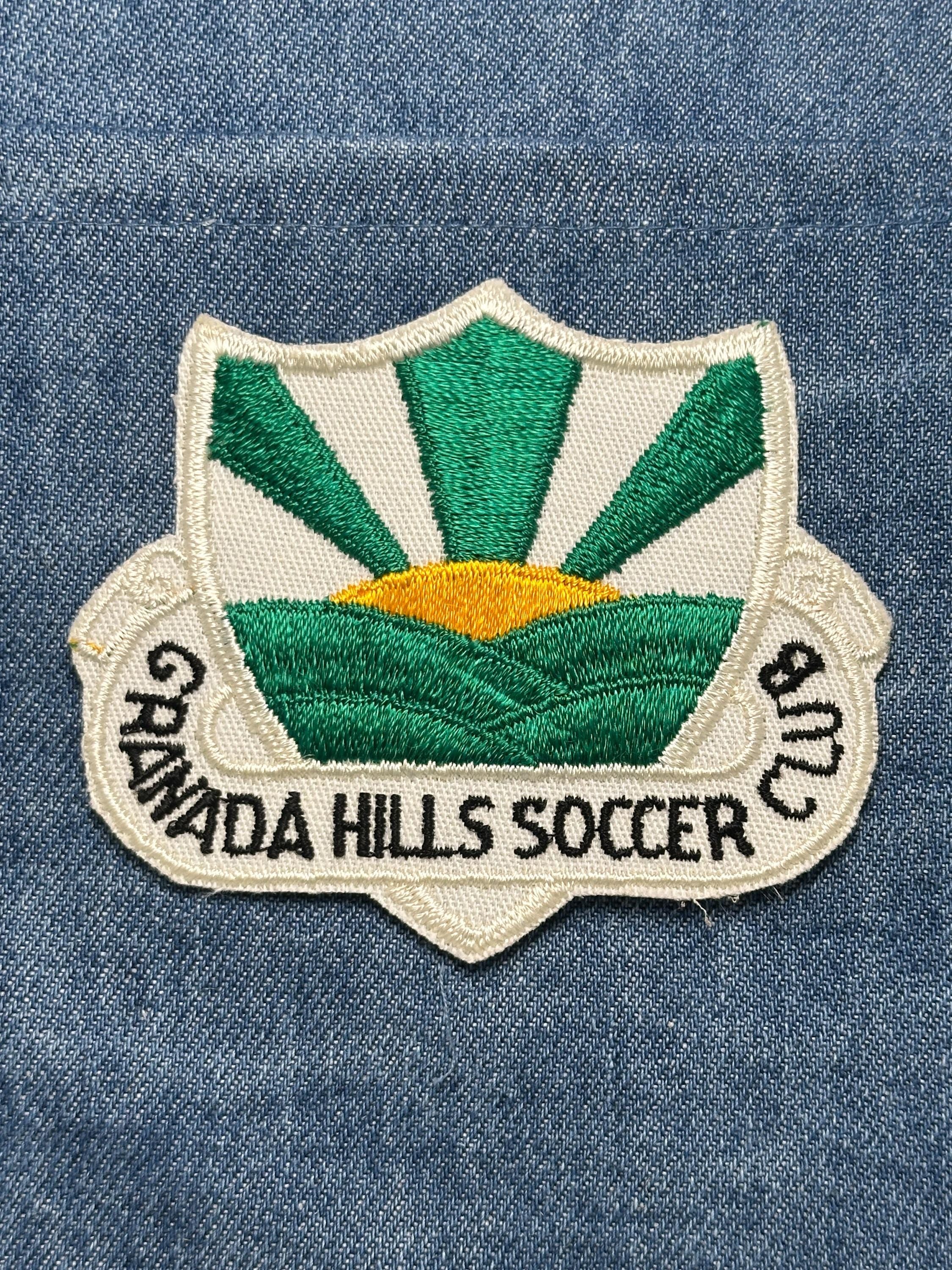 Granada Hills Soccer Club Patch: Sew-On Green & White - Vintage Sports Accessory