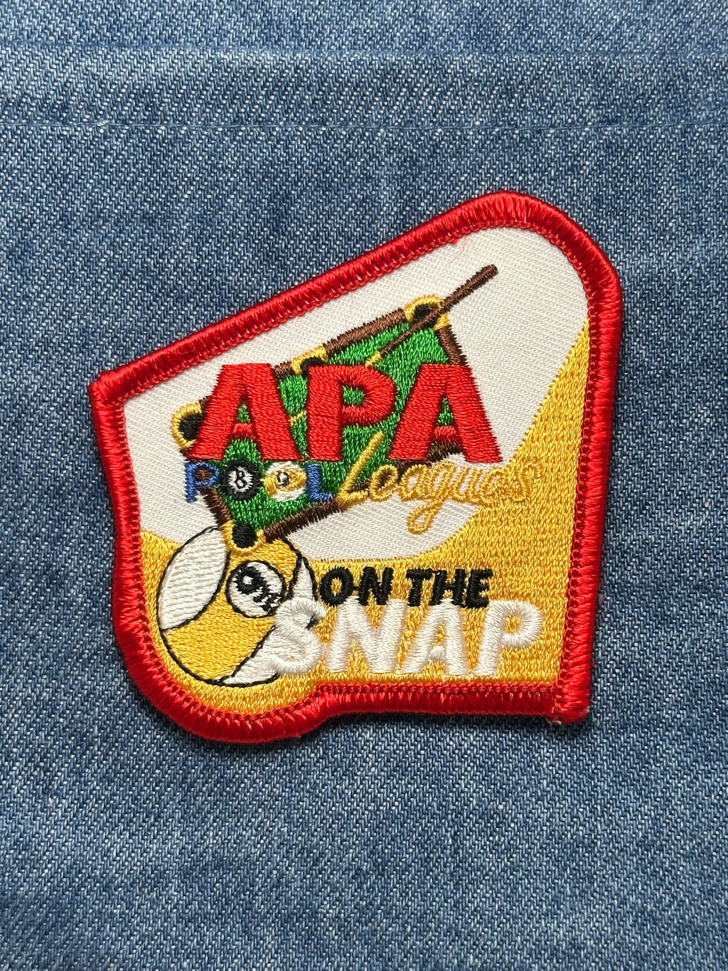 APA Pool Leagues Patch: Sew-On Bold Multi-Color - Sports Accessory