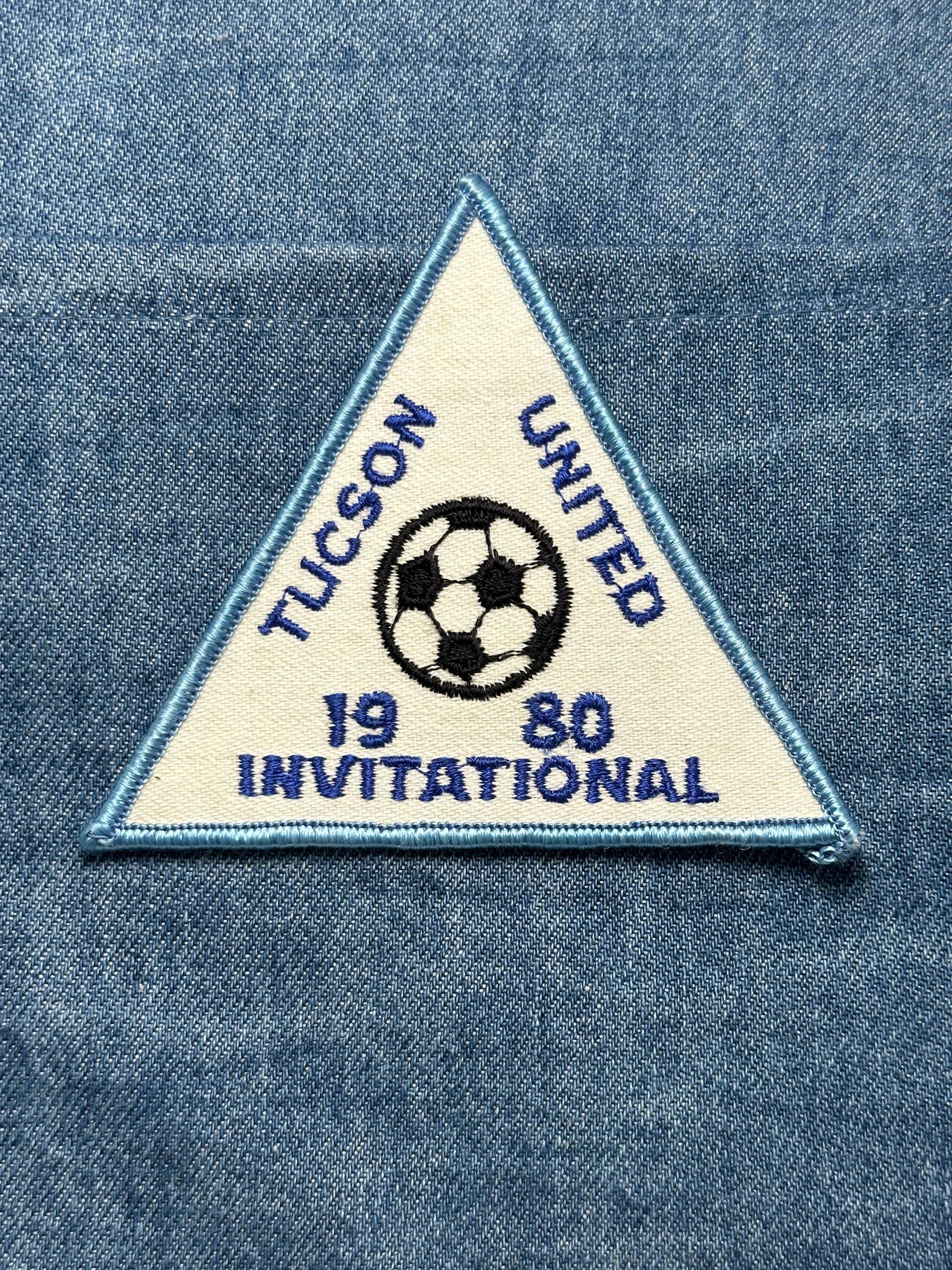 Tucson United 1980 Soccer Patch: Sew-On Blue Trim - Vintage Sports Accessory
