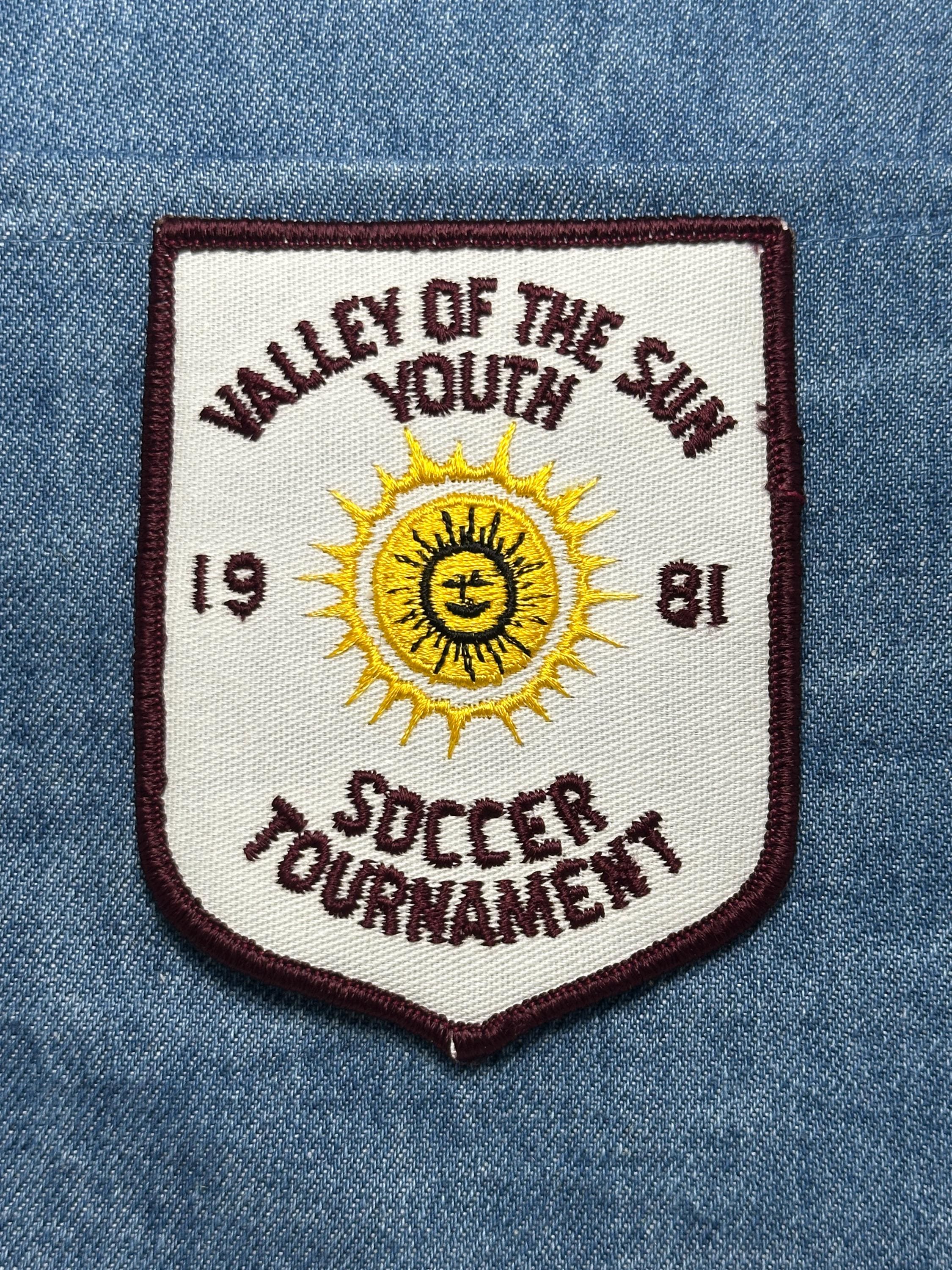 Valley of the Sun Soccer Collectable Patch: Iron-On Shield - 1981 Youth Sports Accessory