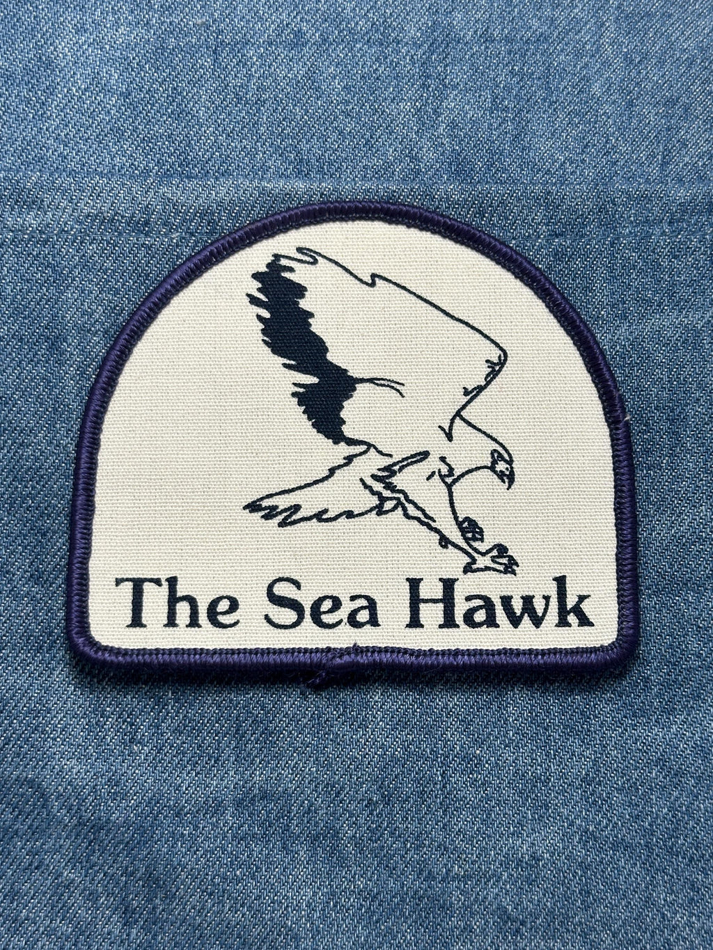 Sea Hawk Collectable Patch: Sew-On Navy Blue Trim - Nature Accessory