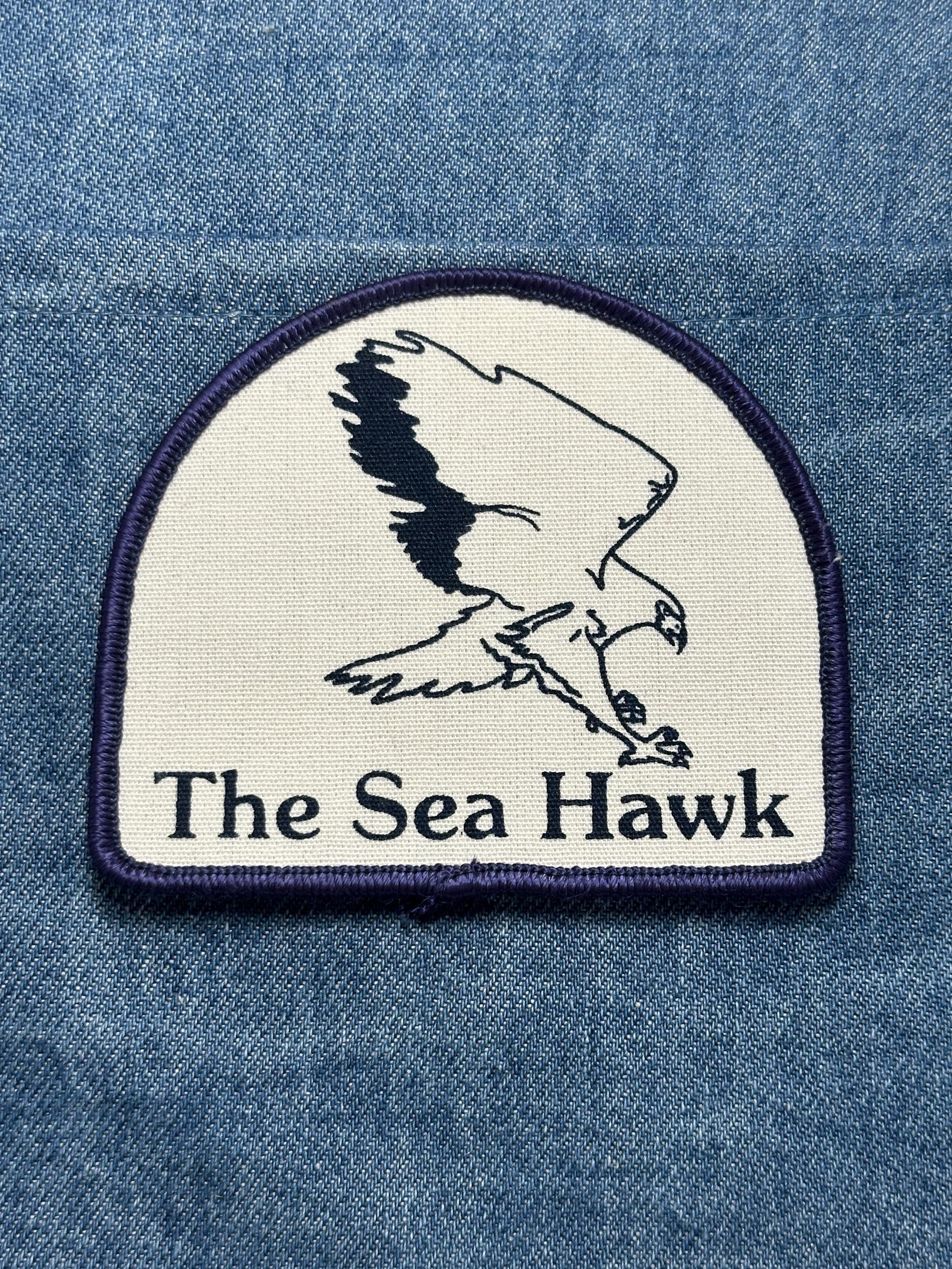 Sea Hawk Collectable Patch: Sew-On Navy Blue Trim - Nature Accessory