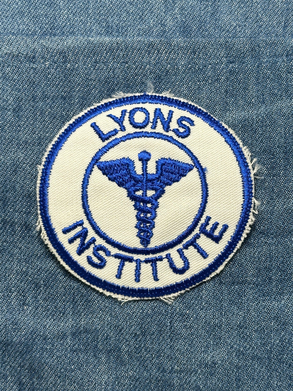 Lyons Institute Collectable Patch: Iron-On Blue & White - Medical Accessory